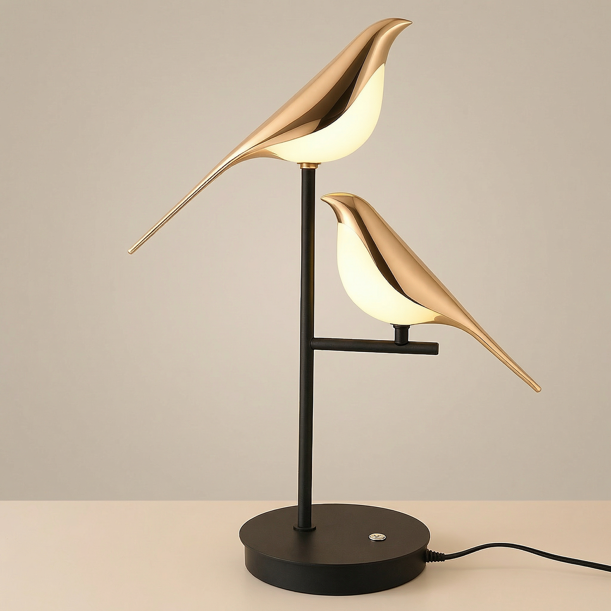 Modern Table Lamp | Unique Bird Design with LED Light | Stylish Bedside or Desk Lamp for Cozy Ambiance