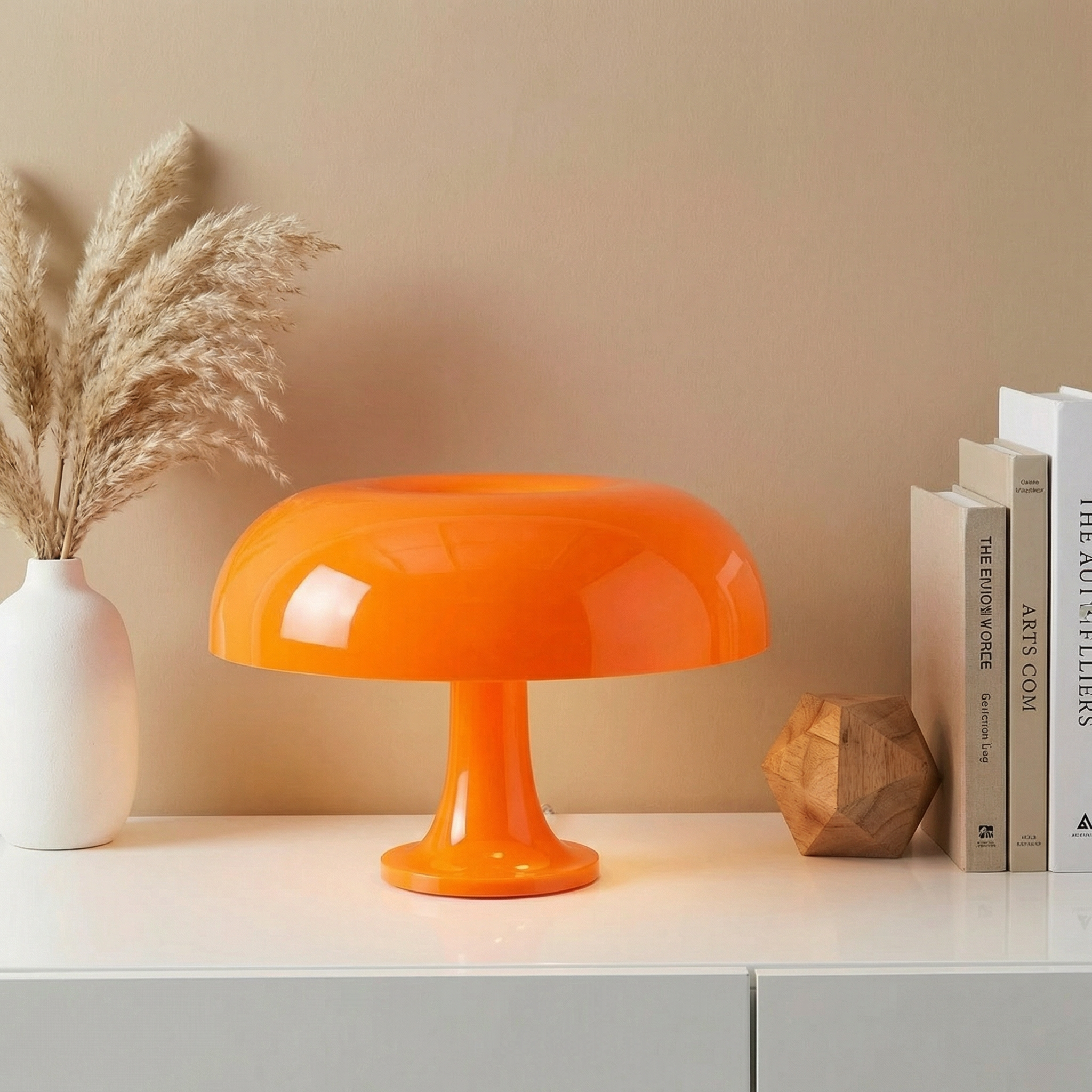 MushroomGlow | Elegant Rechargeable LED Table Lamp for Cozy Ambience