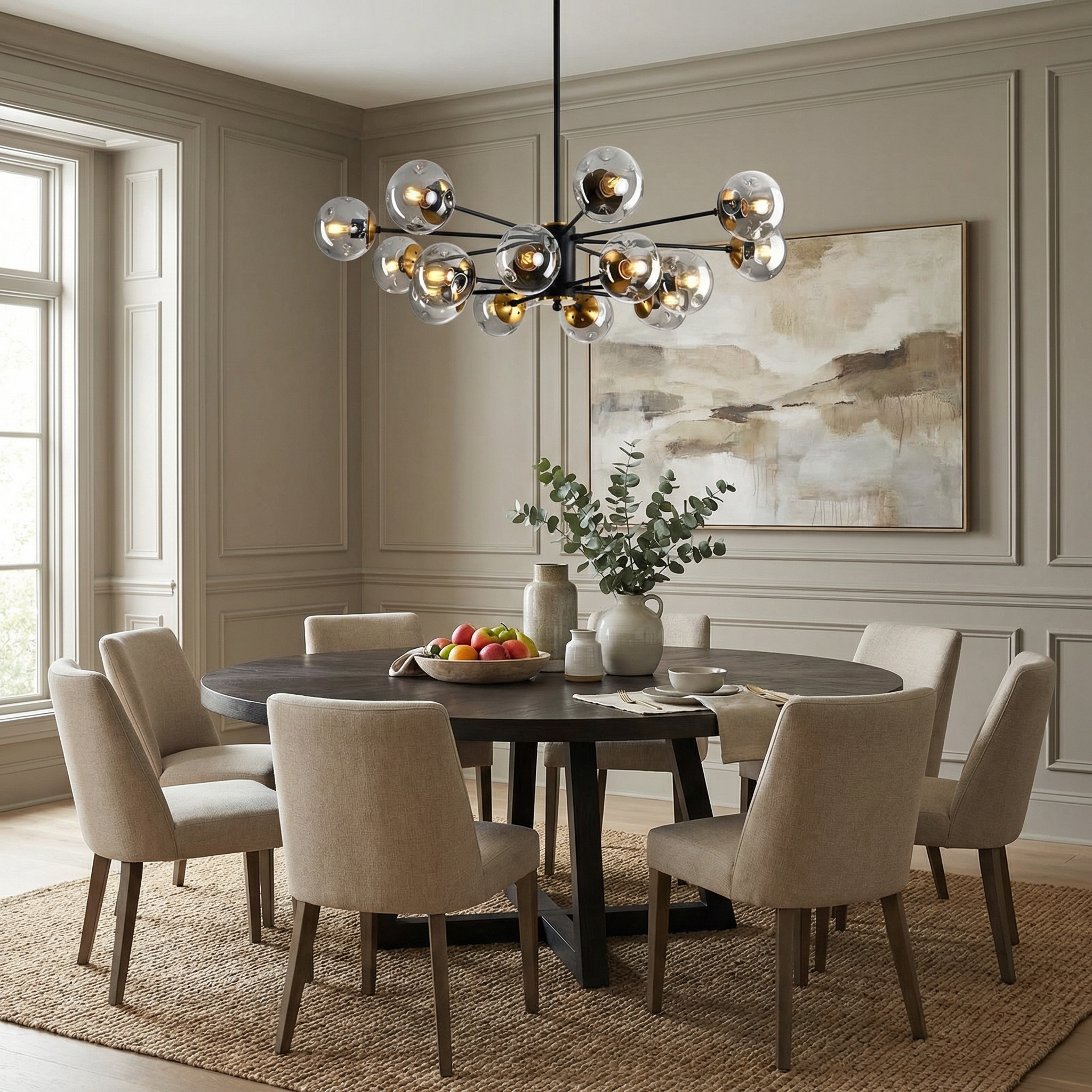 Ida Collection | Modern Chandelier Light with Minimalist Design | Elegant Lighting for Dining Rooms and More