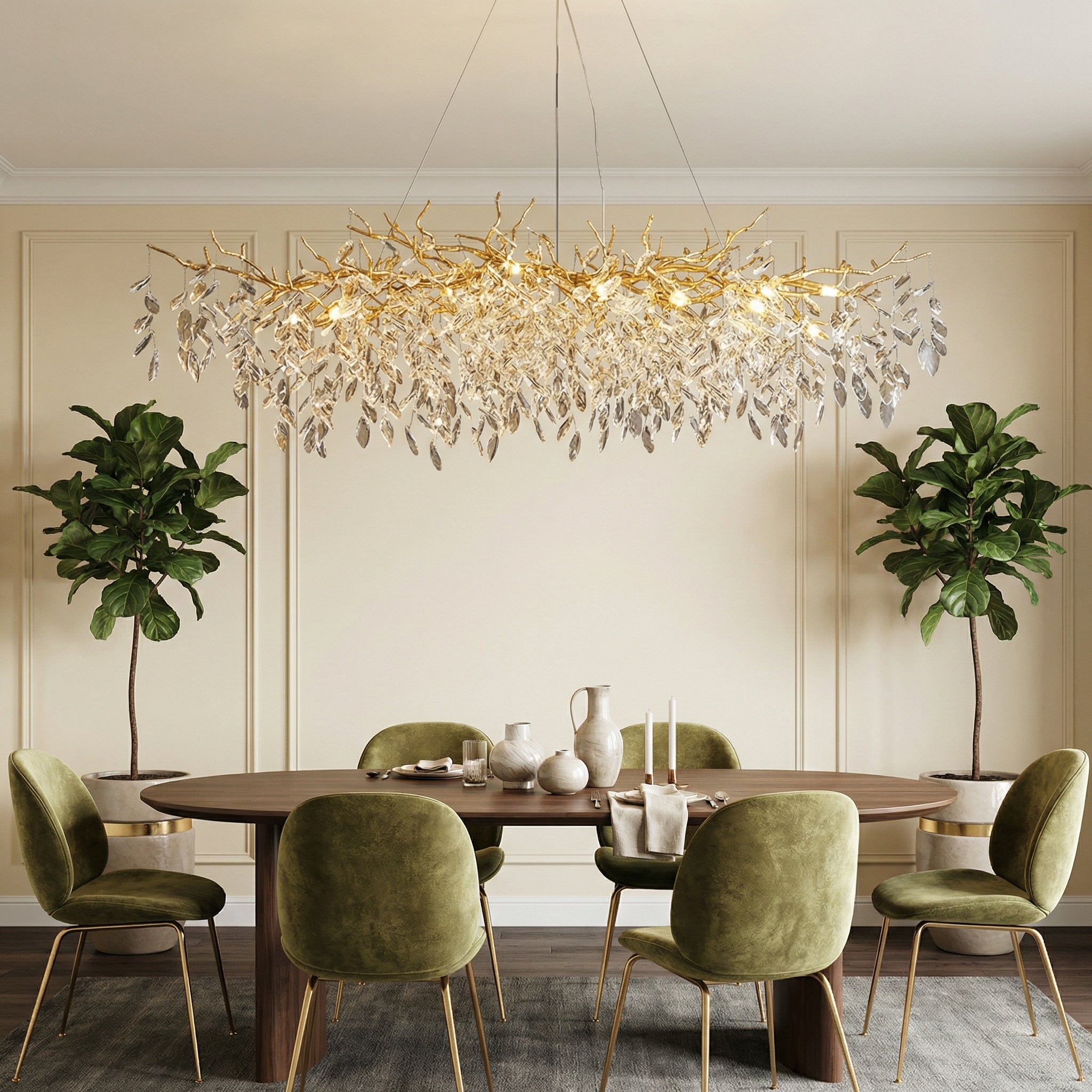 Luxury Crystal Chandelier | French Style Ceiling Light for Dining Room & Foyer