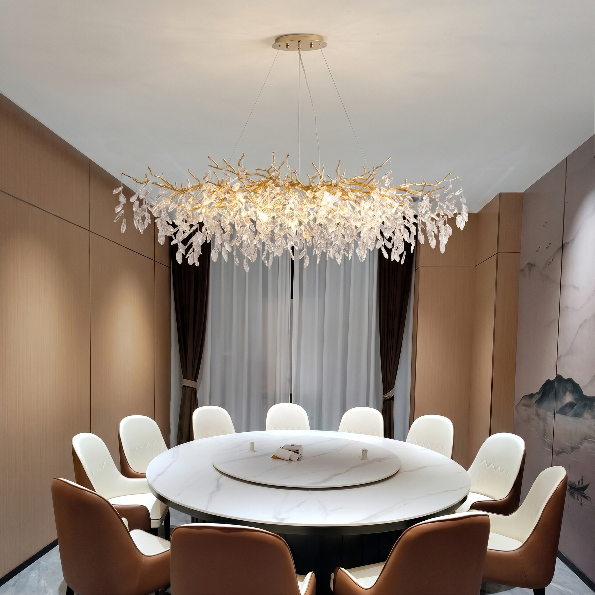 Luxury Crystal Chandelier | French Style Ceiling Light for Dining Room & Foyer