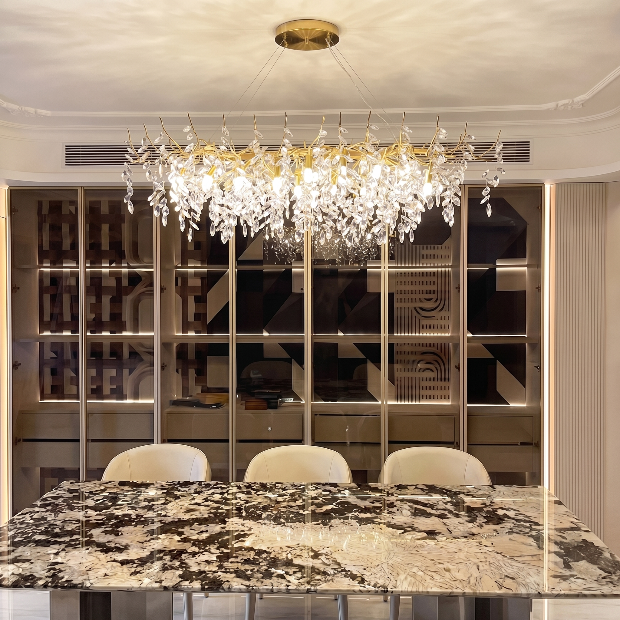 Luxury Crystal Chandelier | French Style Ceiling Light for Dining Room & Foyer