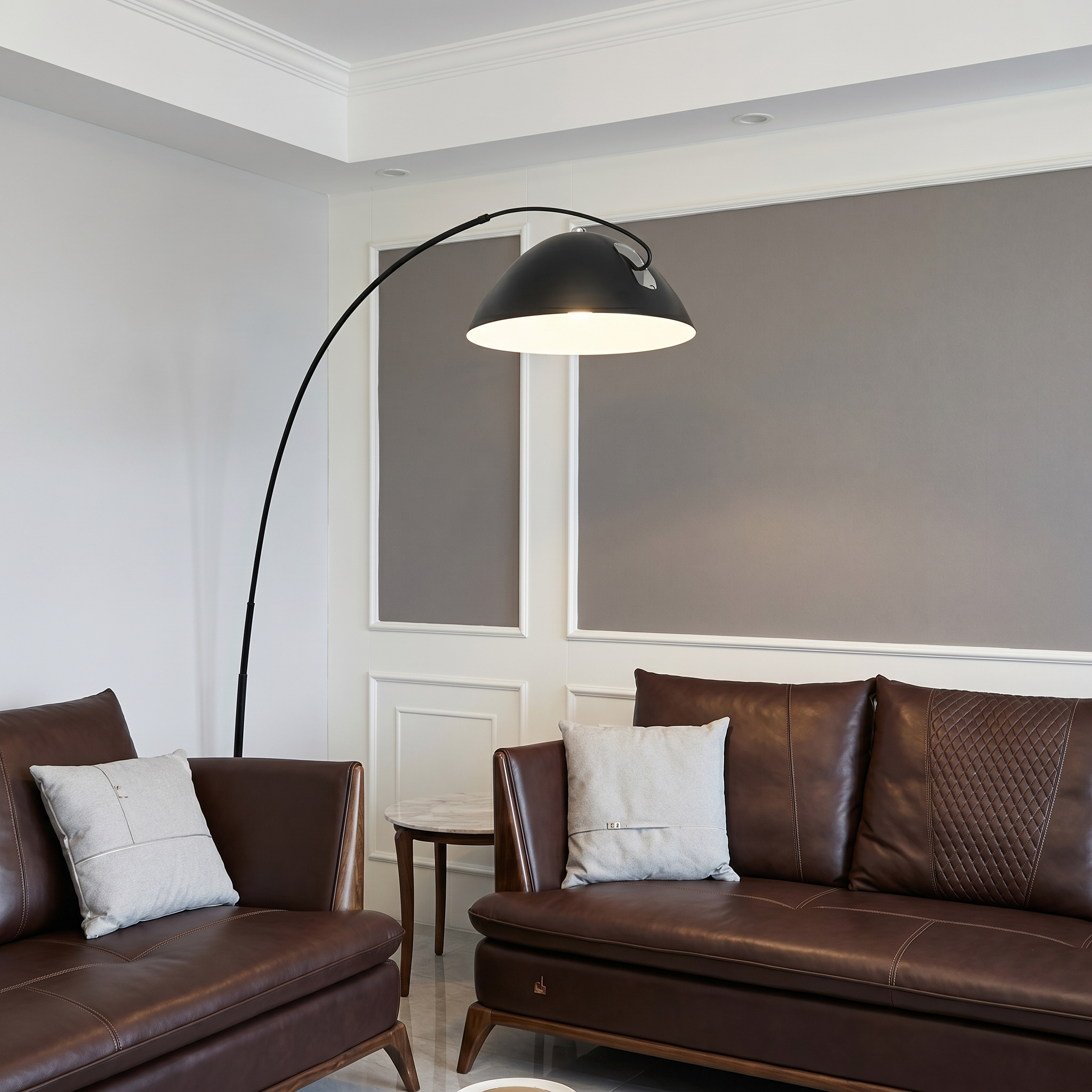 Nordic Elegance | Modern Floor Lamp with Adjustable Height & LED Bulb | Minimalist Design for Living Room Illumination