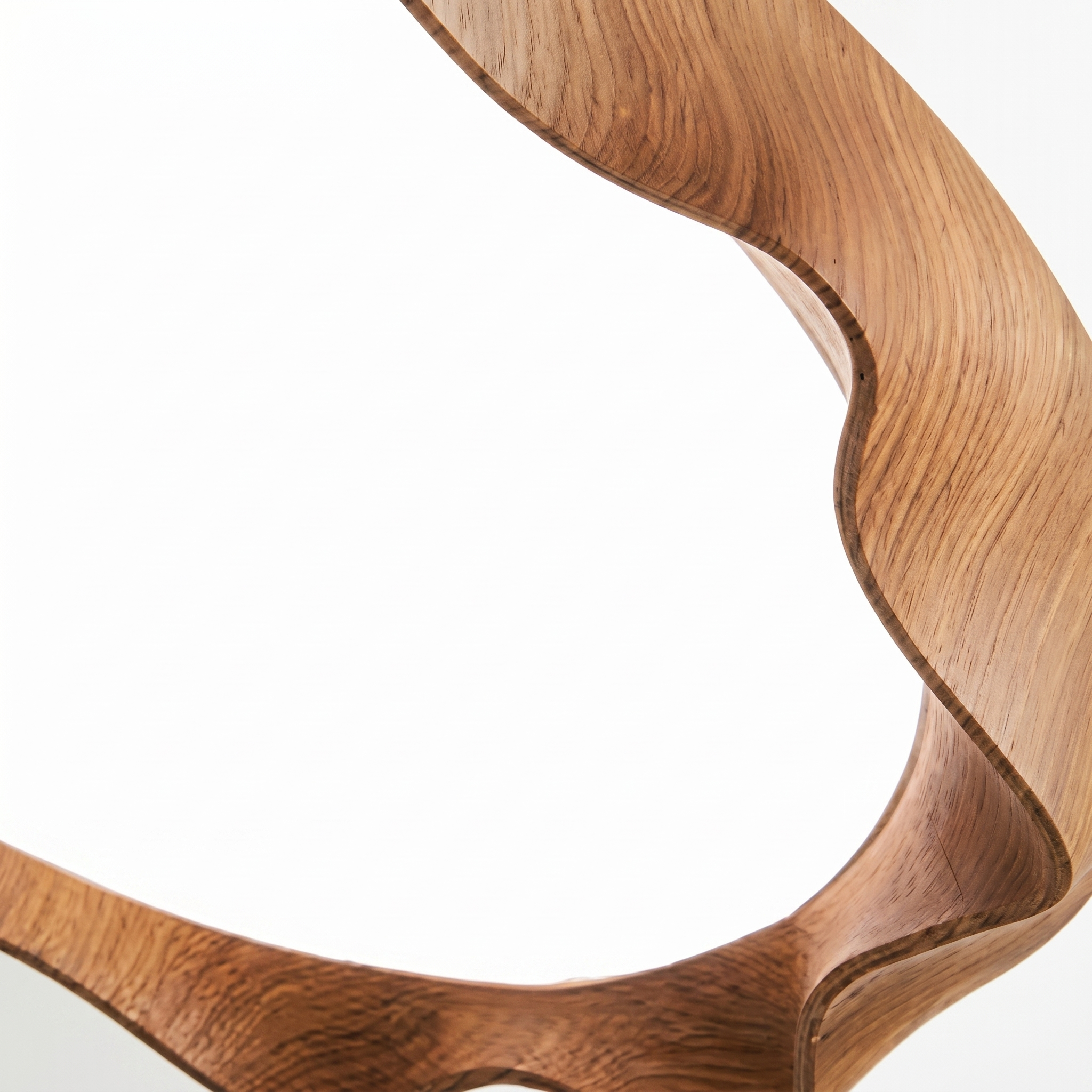 Nordic Wood Grain LED Flush Mount Ceiling Light