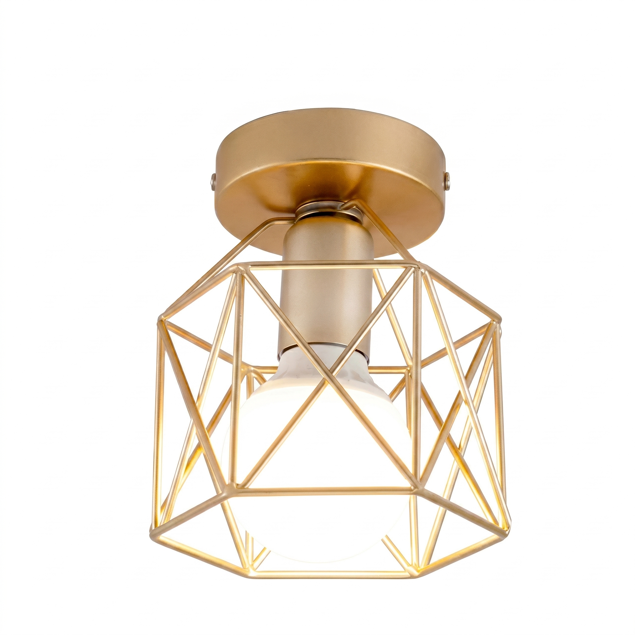 Modern Round Flush Mount Ceiling Light Fixture