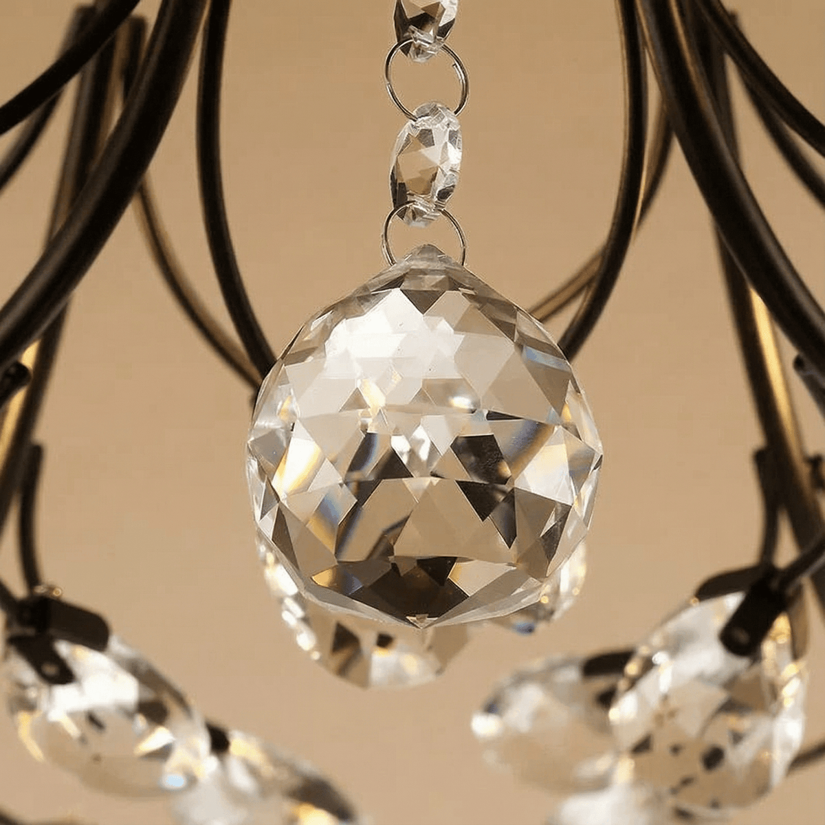 Luminara | Elegant Crystal Flush Mount Ceiling Light Fixture - Kelvinum