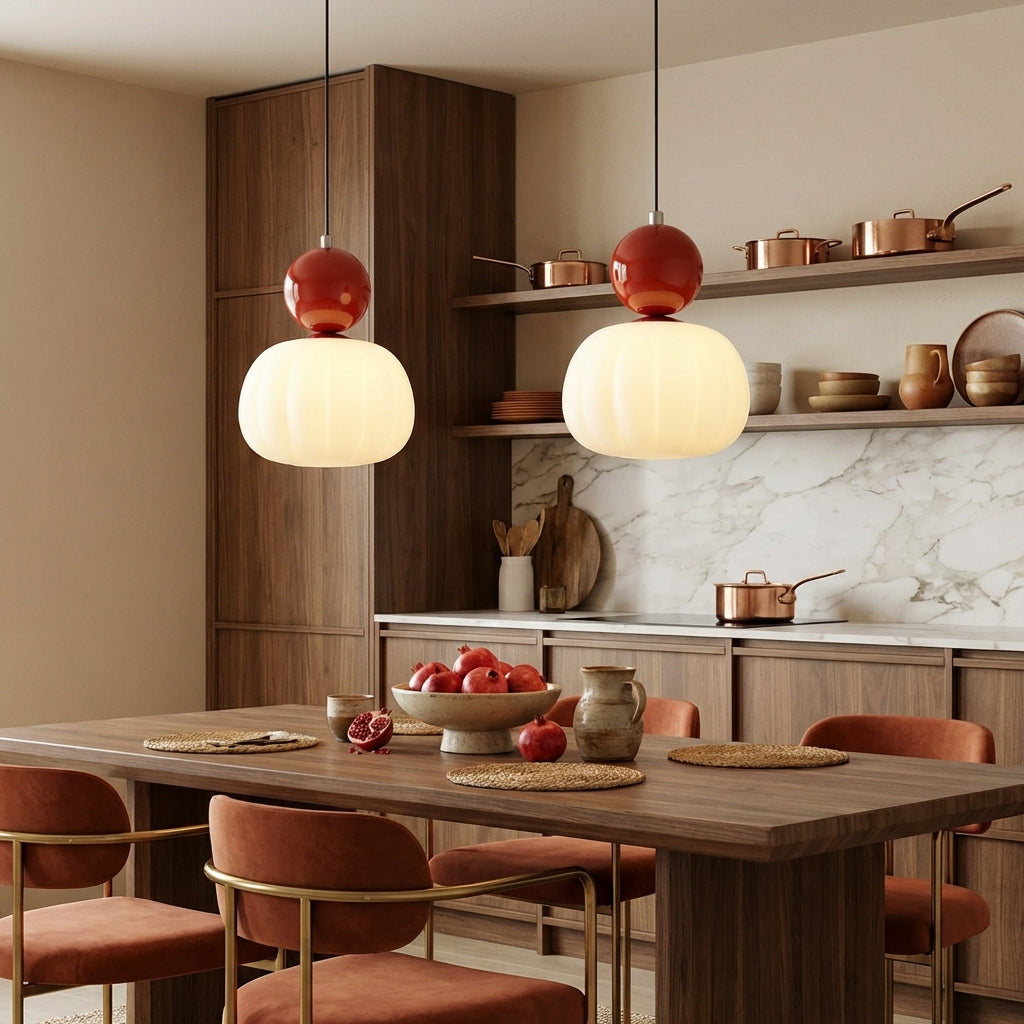 ArtDecoGlow | Elegant Vintage Glass Pendant Light Ceiling Fixture