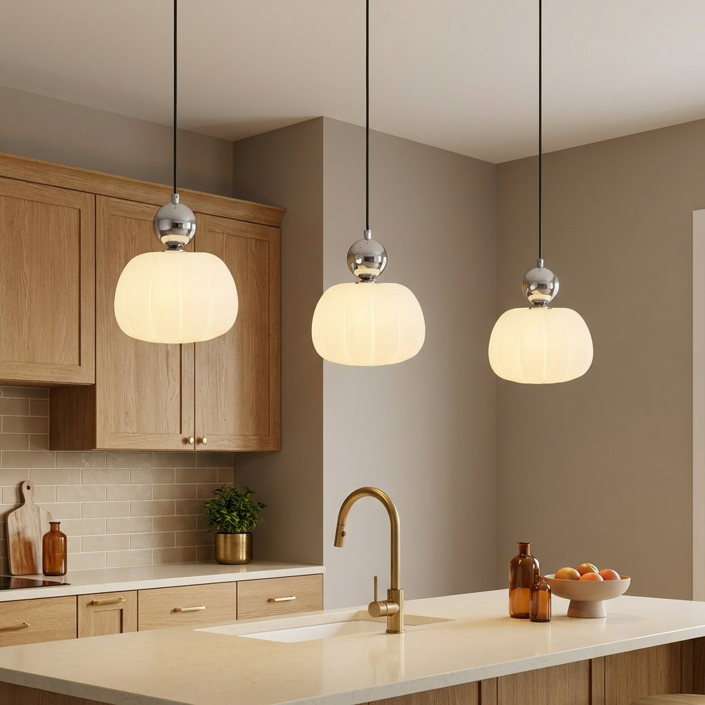 ArtDecoGlow | Elegant Vintage Glass Pendant Light Ceiling Fixture