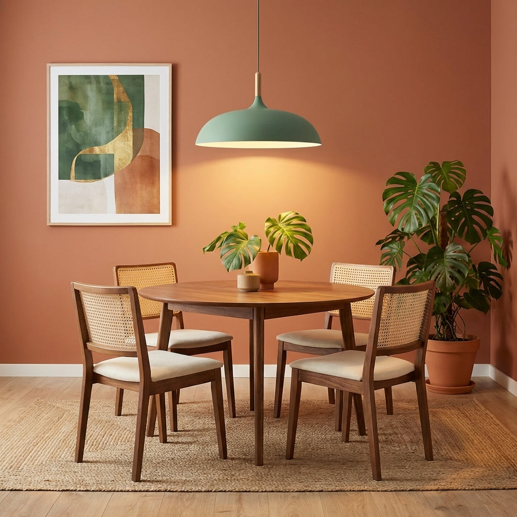 HaftLight | Elegant Minimalist Wood and Iron Kitchen Pendant Lighting