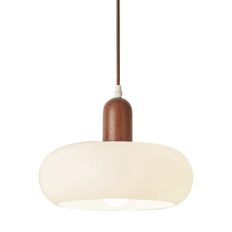 ScandiGlow | Elegant Minimalist Cream LED Pendant Light Fixture - Kelvinum