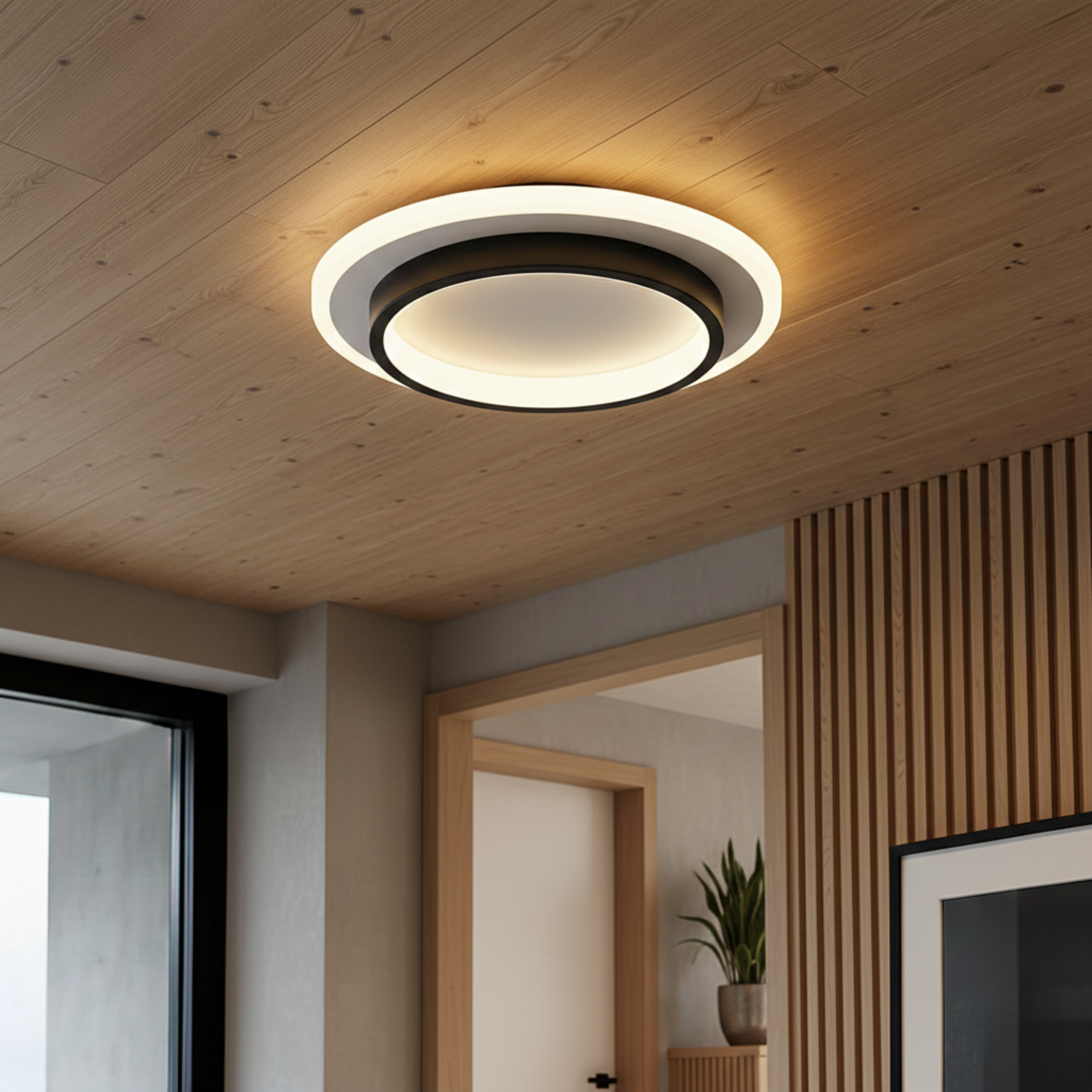 Luminara | Contemporary Sleek LED Flush Mount Ceiling Light Fixture