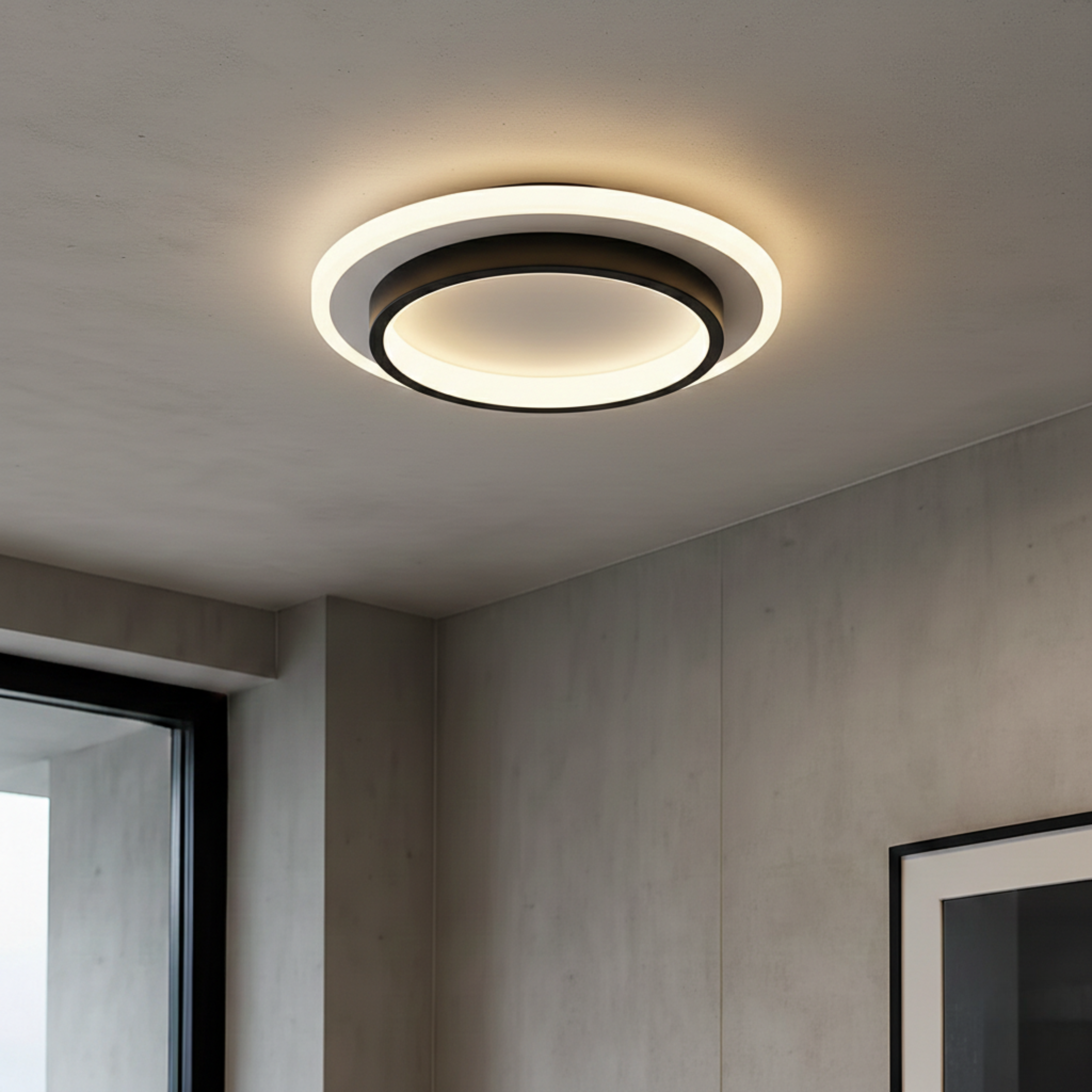 Luminara | Contemporary Sleek LED Flush Mount Ceiling Light Fixture