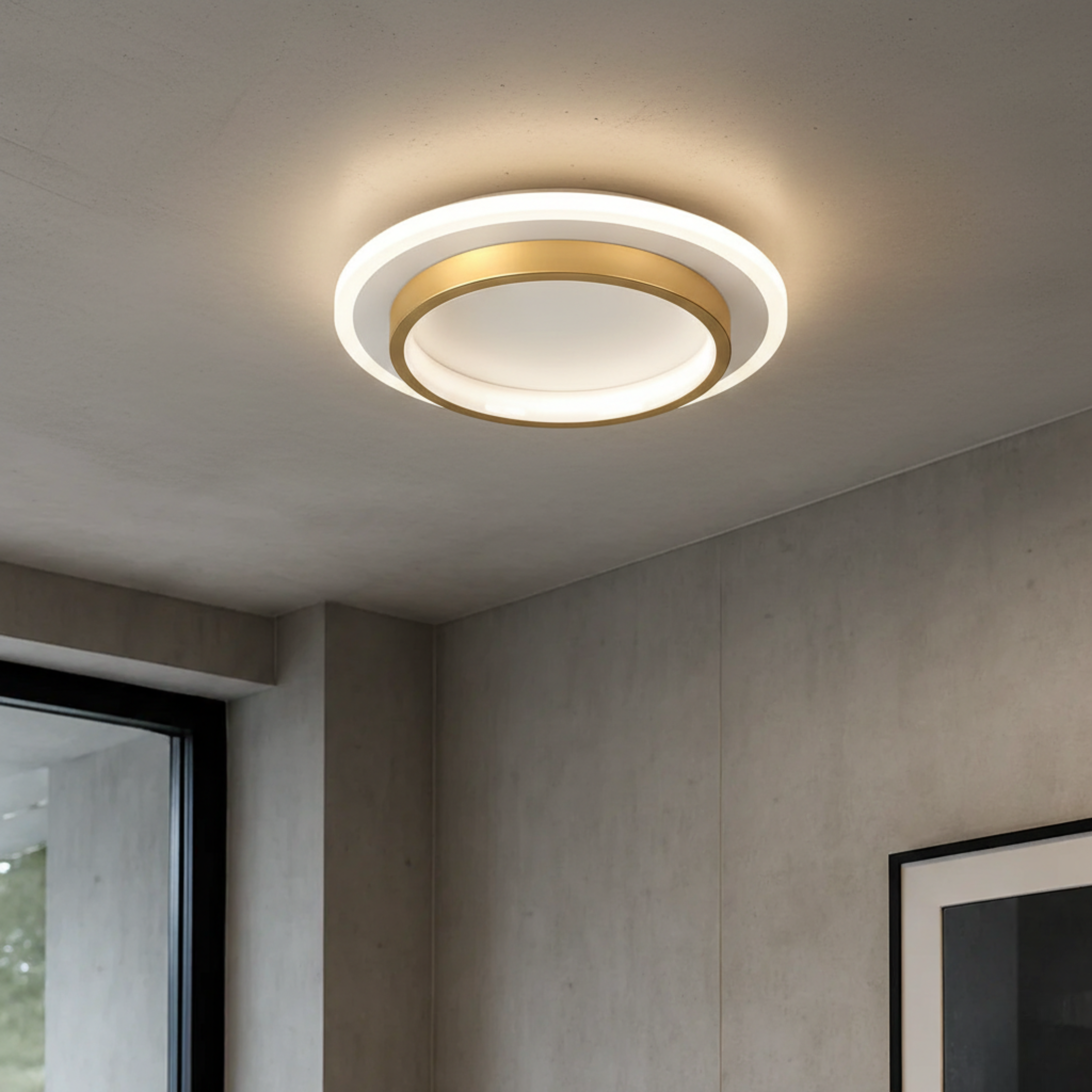 Luminara | Contemporary Sleek LED Flush Mount Ceiling Light Fixture