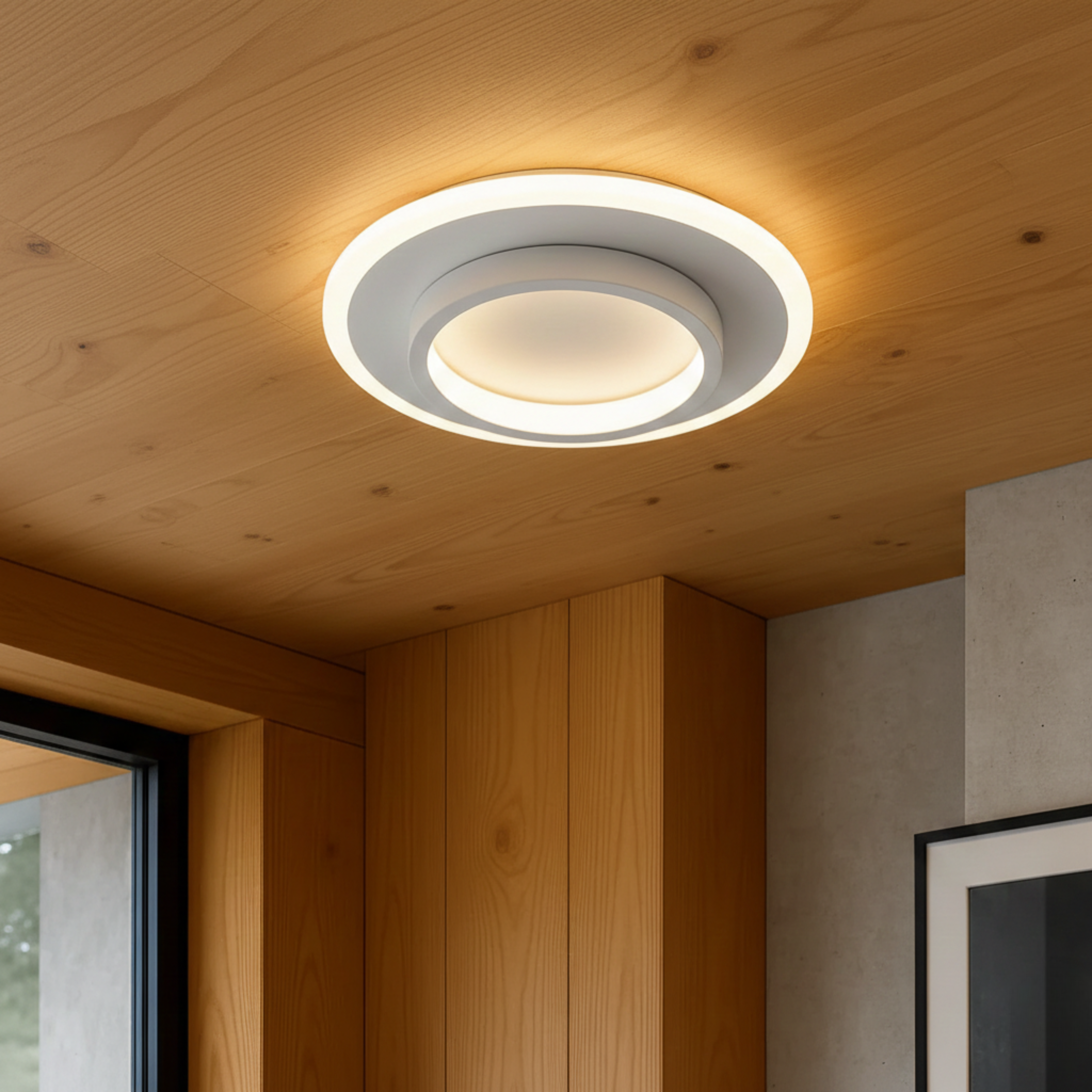 Luminara | Contemporary Sleek LED Flush Mount Ceiling Light Fixture