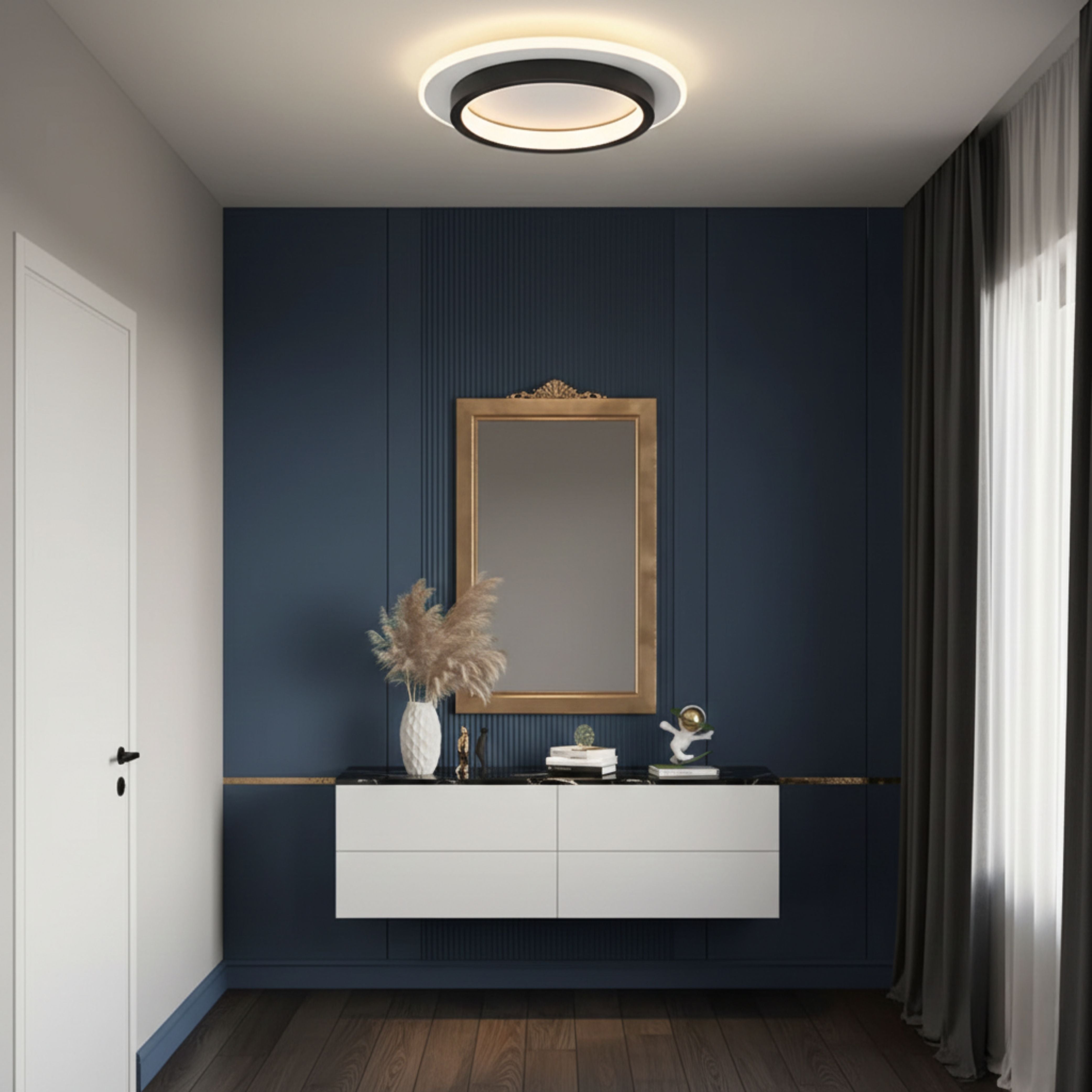 Luminara | Contemporary Sleek LED Flush Mount Ceiling Light Fixture