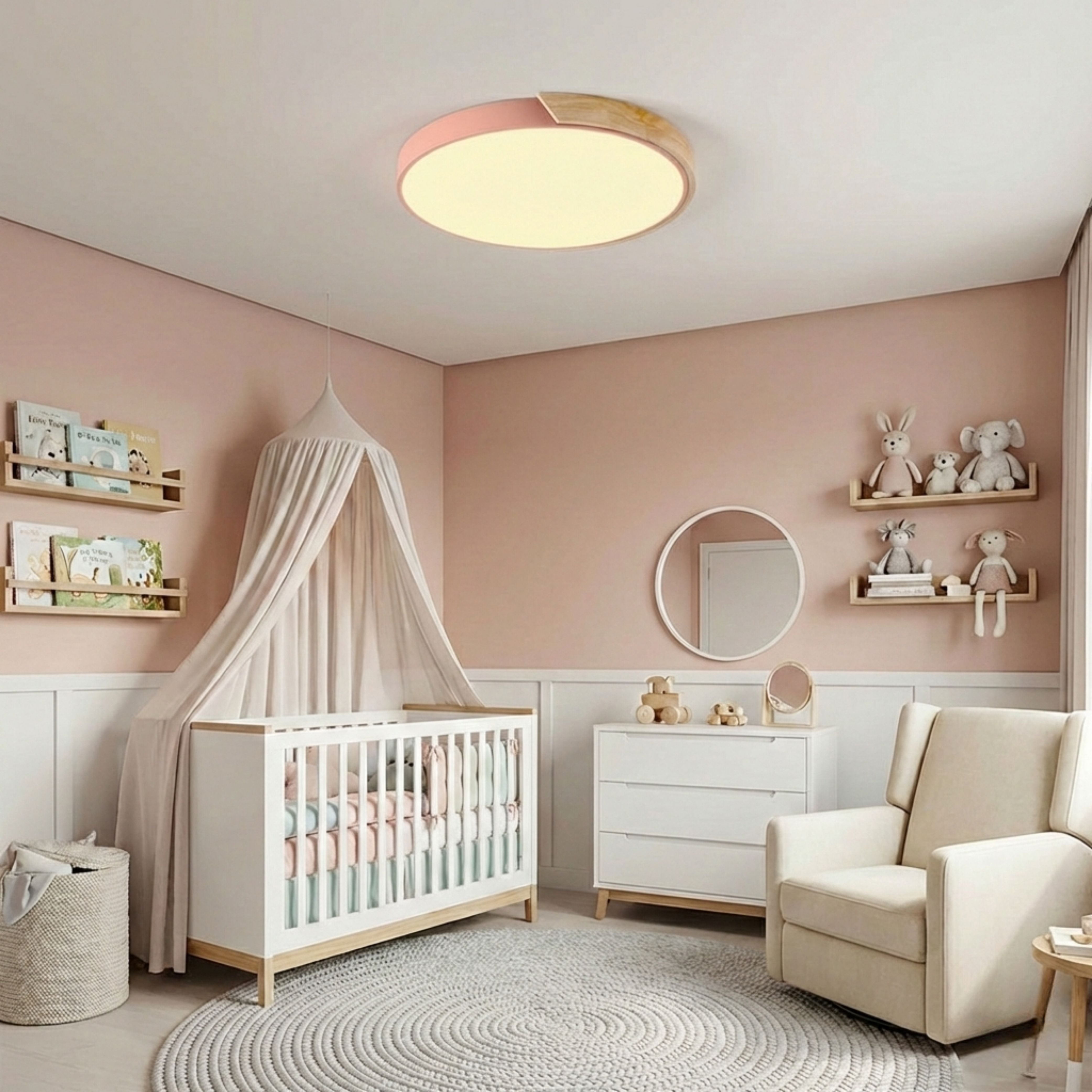 LuminaraGlow | Modern Vibrant LED Flush Mount Ceiling Light Fixture