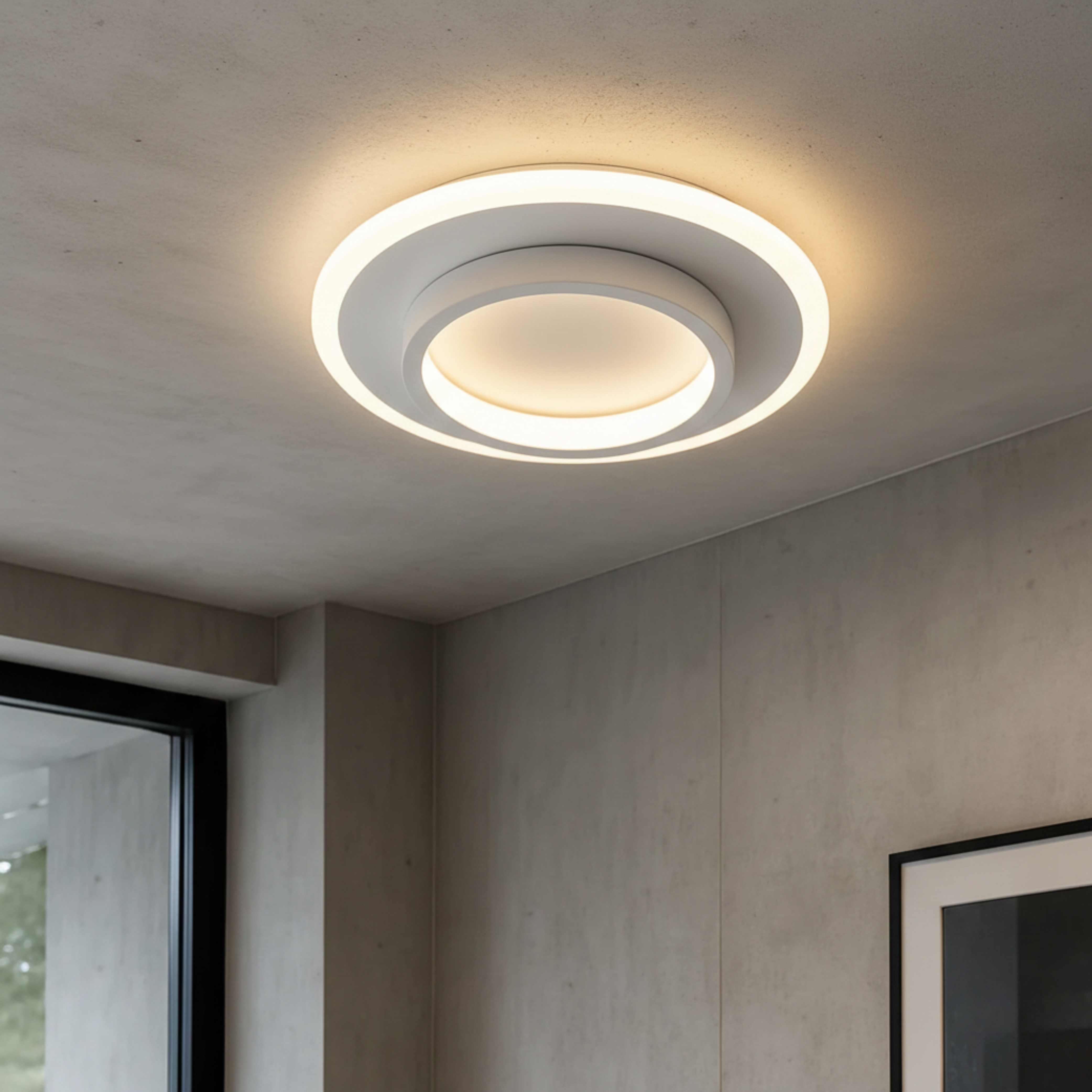 Luminara | Contemporary Sleek LED Flush Mount Ceiling Light Fixture