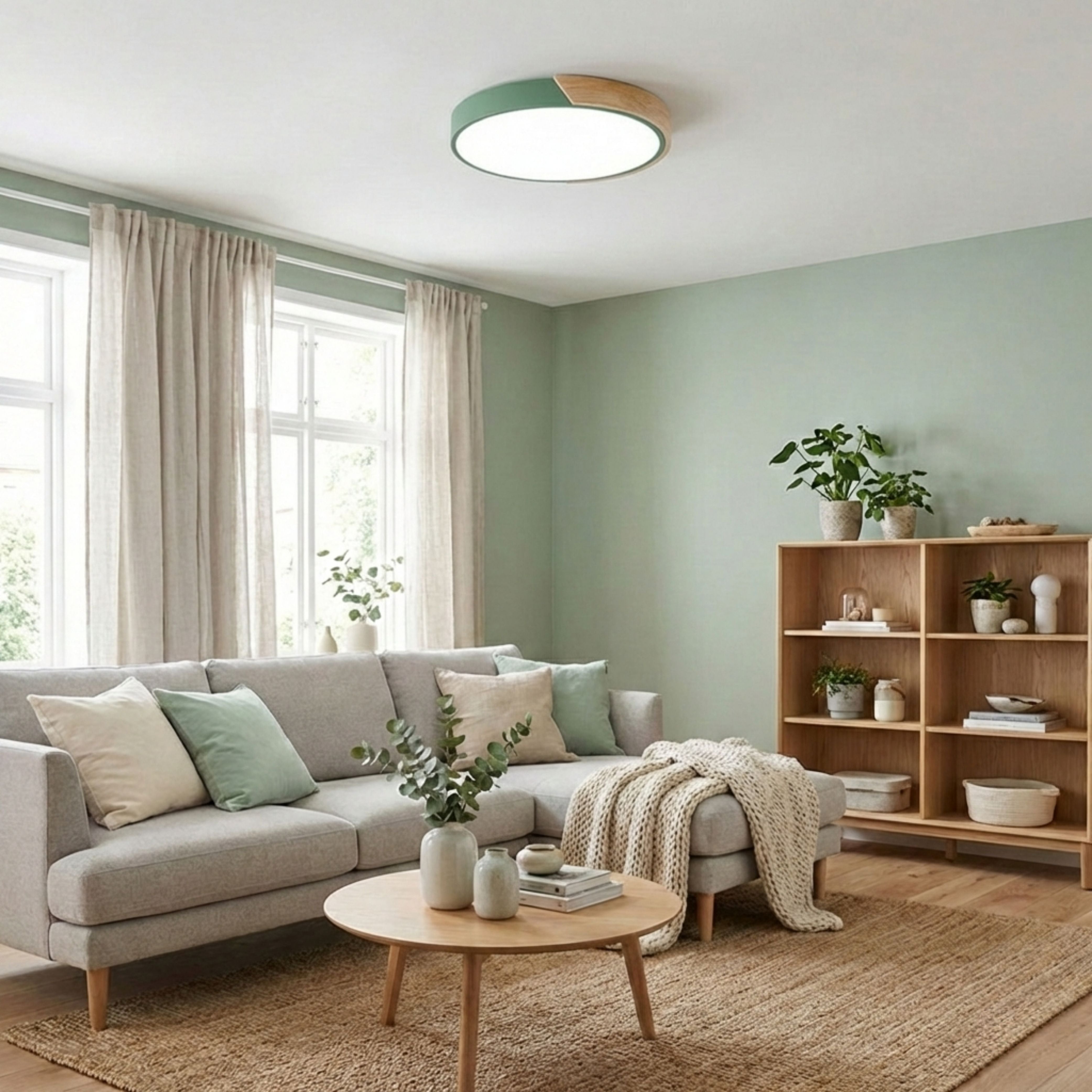 LuminaraGlow | Modern Vibrant LED Flush Mount Ceiling Light Fixture