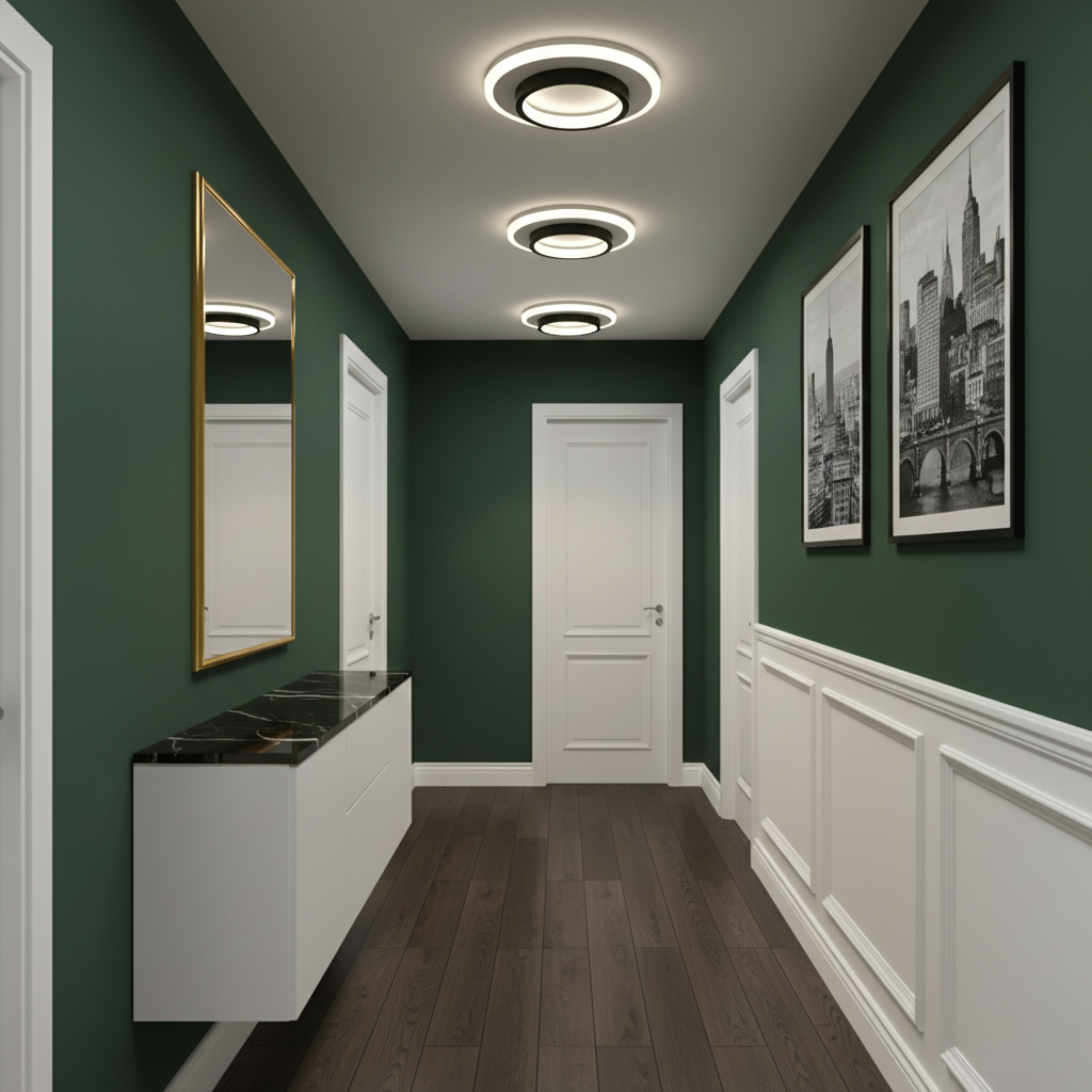 Luminara | Contemporary Sleek LED Flush Mount Ceiling Light Fixture