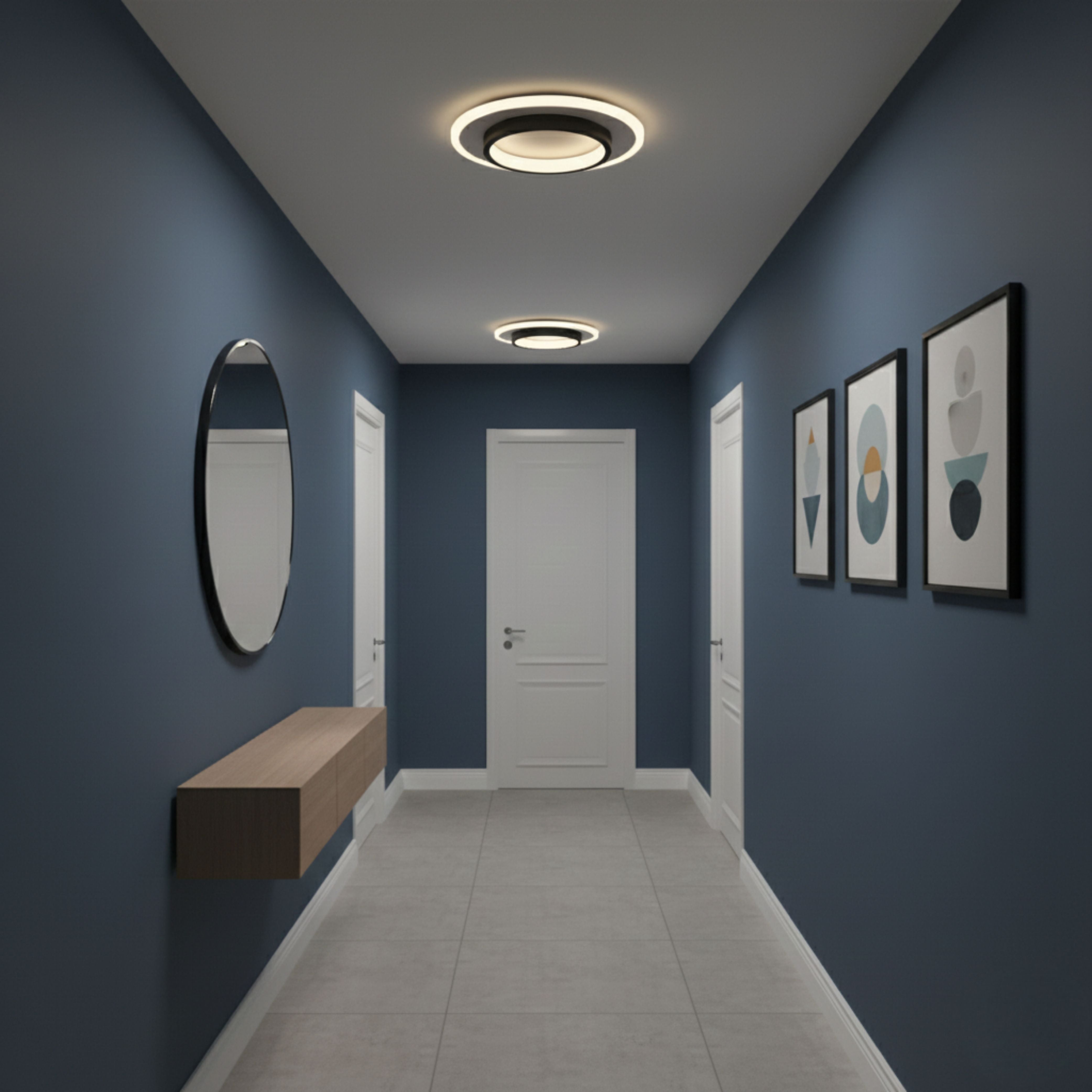 Luminara | Contemporary Sleek LED Flush Mount Ceiling Light Fixture