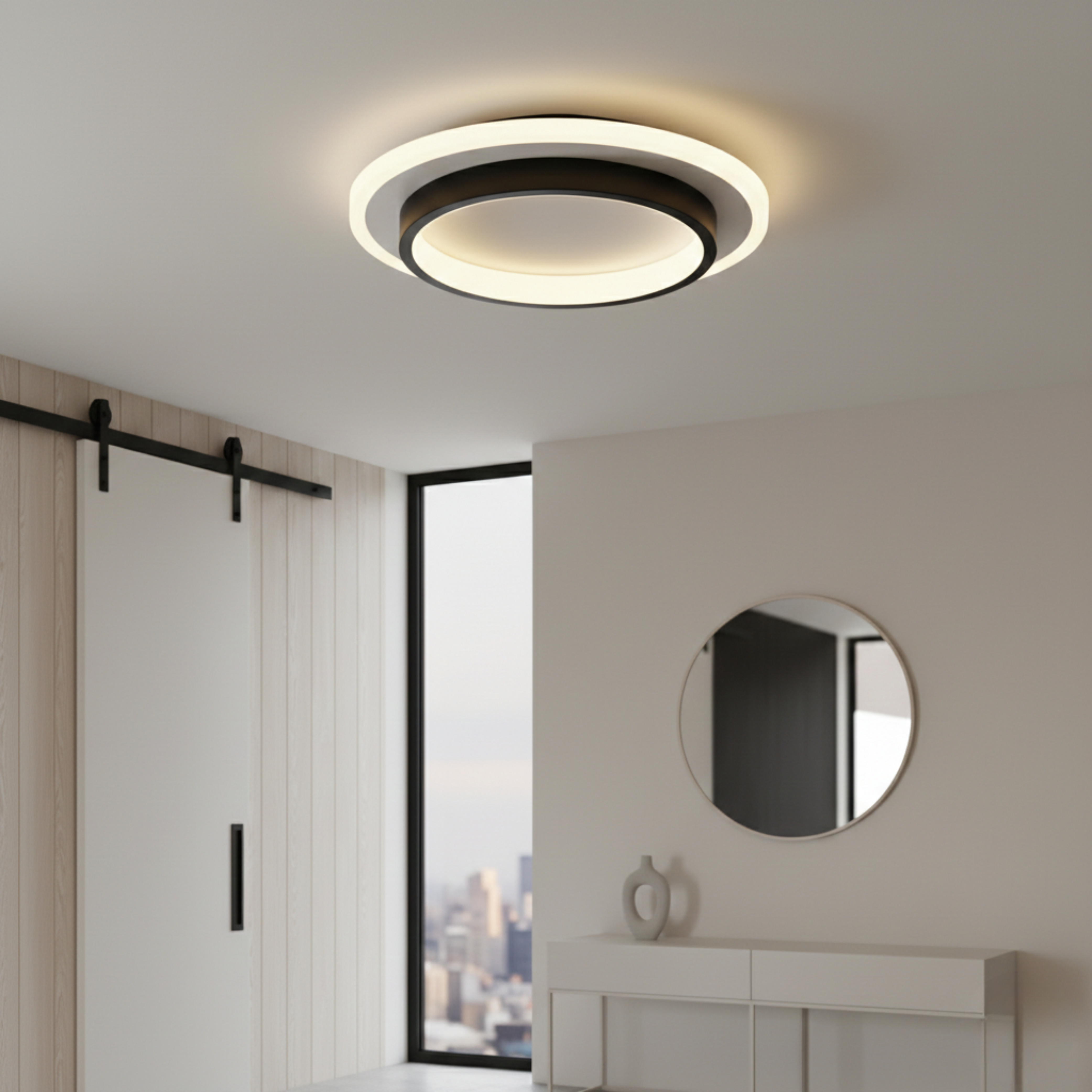 Luminara | Contemporary Sleek LED Flush Mount Ceiling Light Fixture
