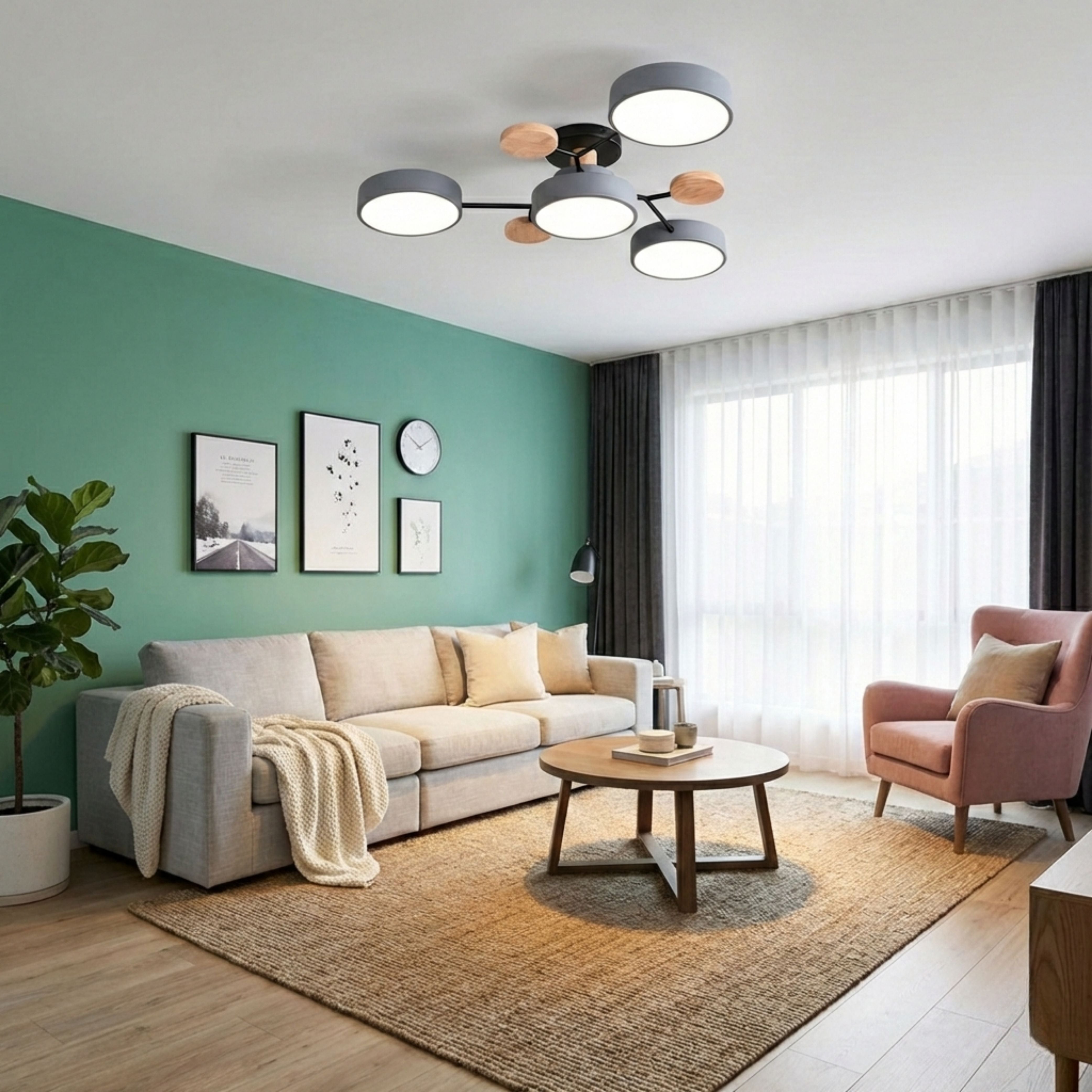 Luminara | Modern Elegant Black Iron LED Dining Room Chandelier