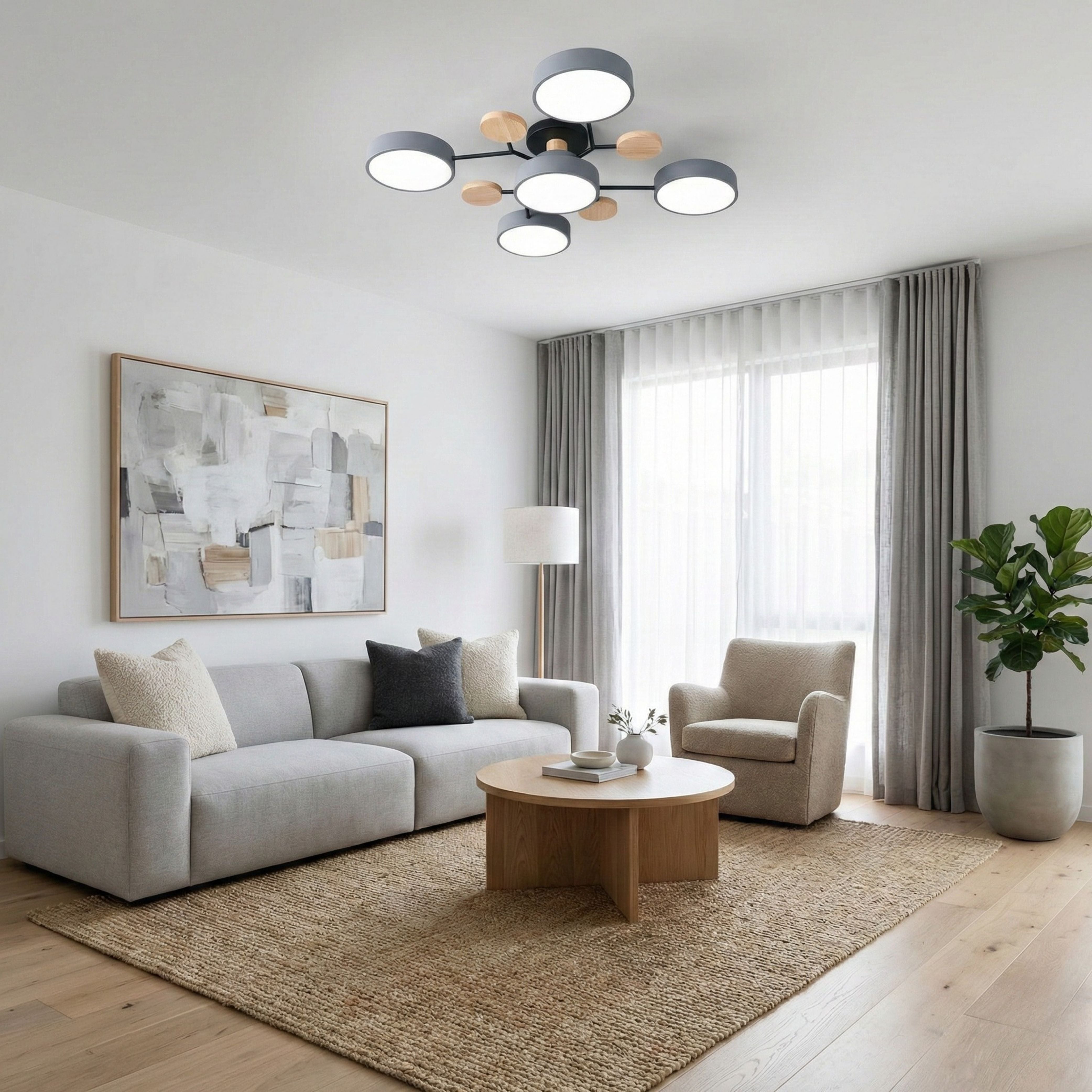 Luminara | Modern Elegant Black Iron LED Dining Room Chandelier