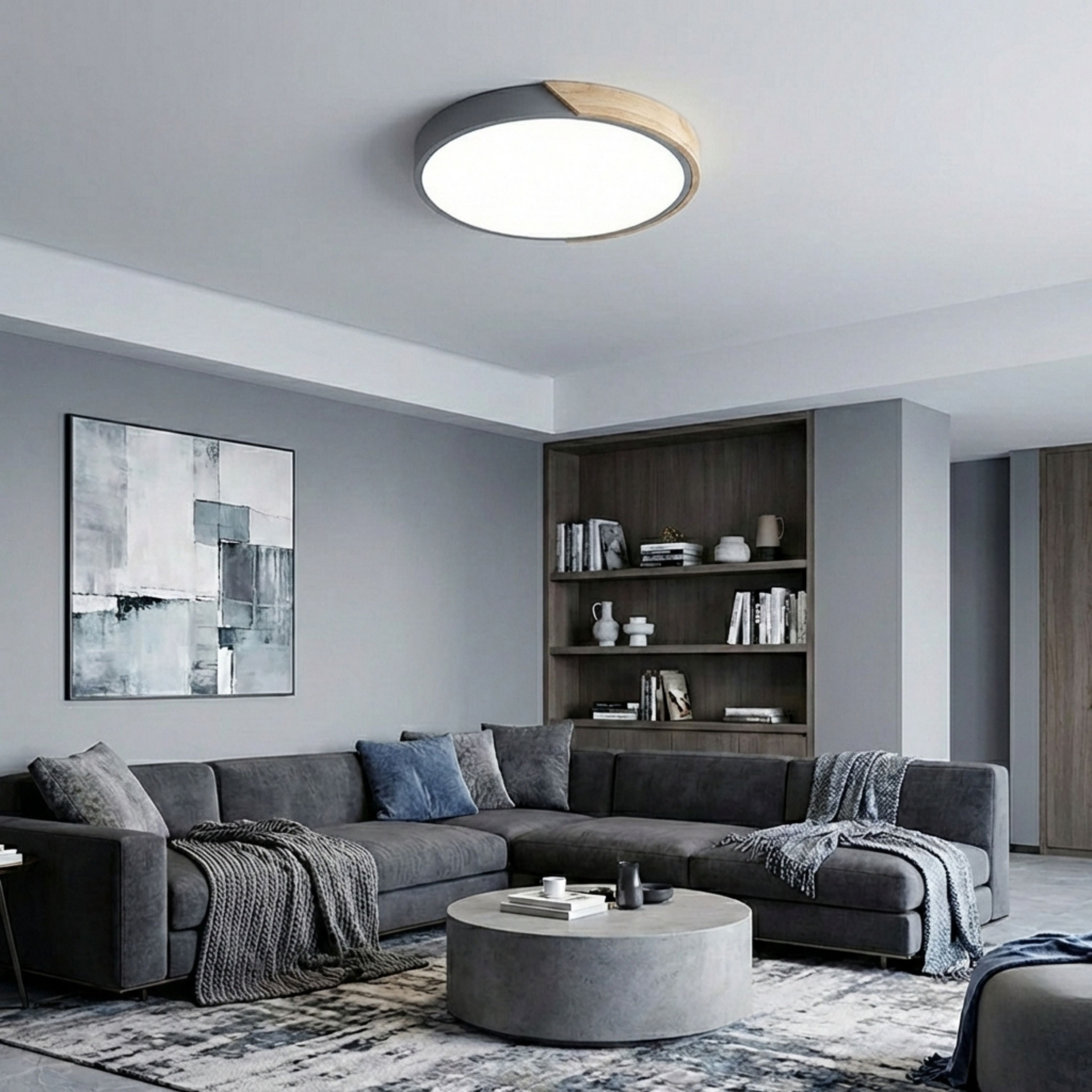 LuminaraGlow | Modern Vibrant LED Flush Mount Ceiling Light Fixture