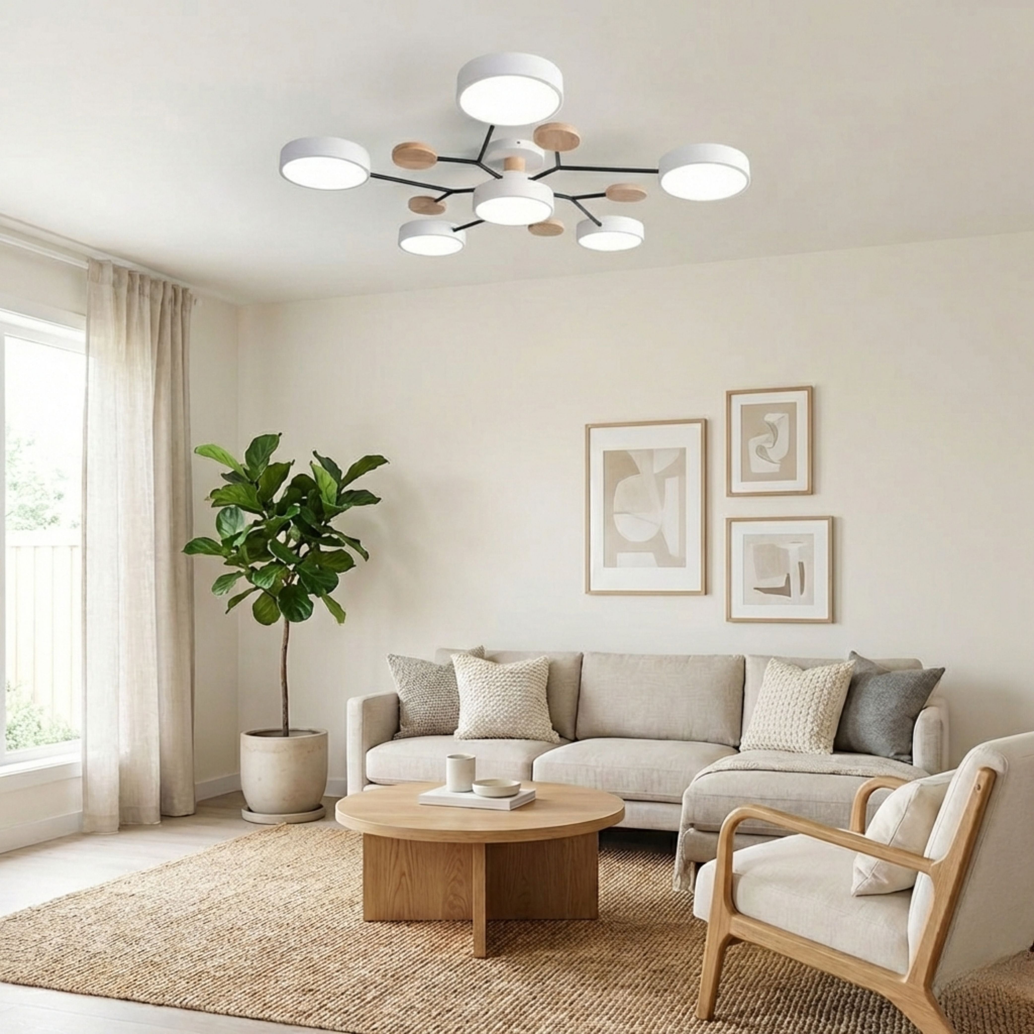 Luminara | Modern Elegant Black Iron LED Dining Room Chandelier