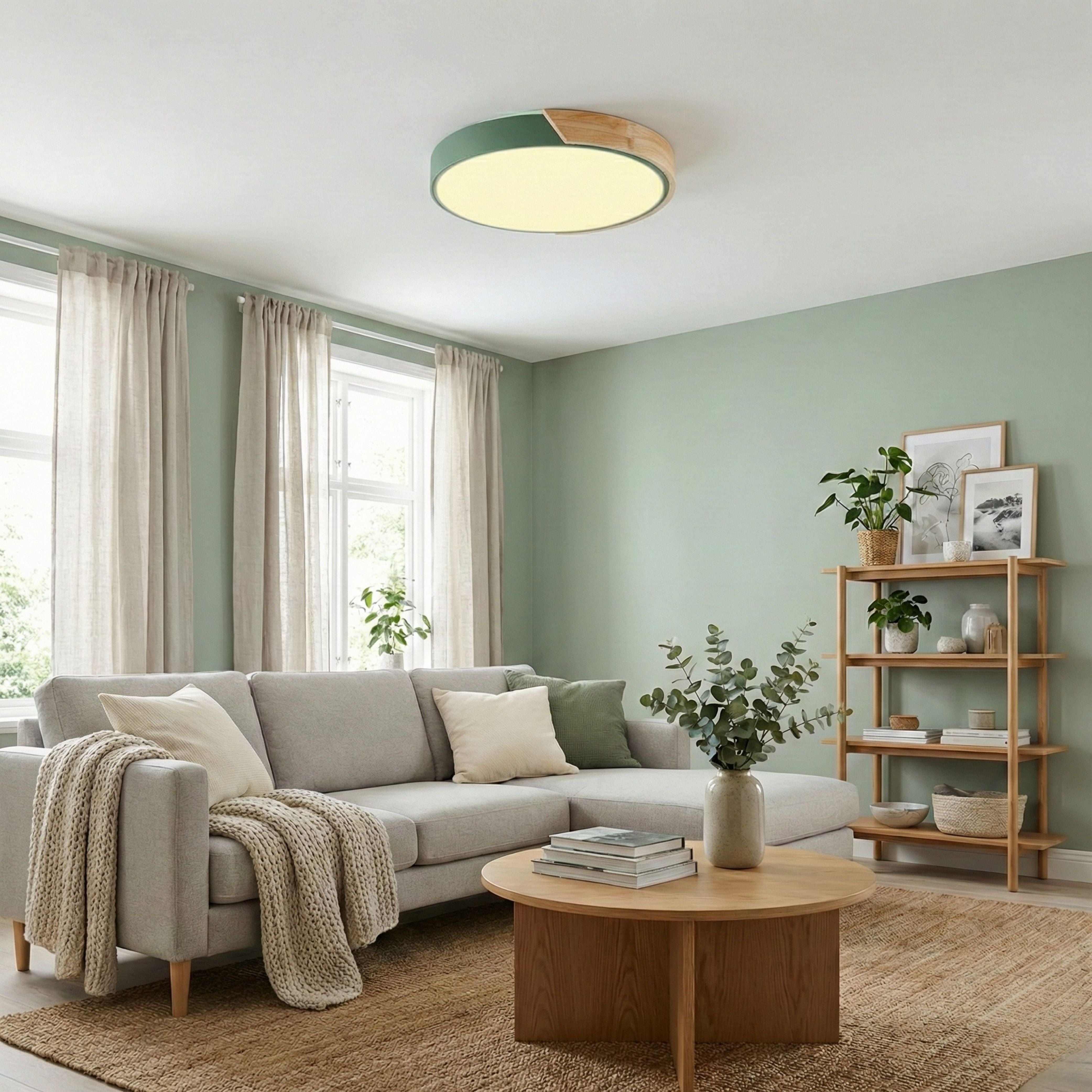 LuminaraGlow | Modern Vibrant LED Flush Mount Ceiling Light Fixture