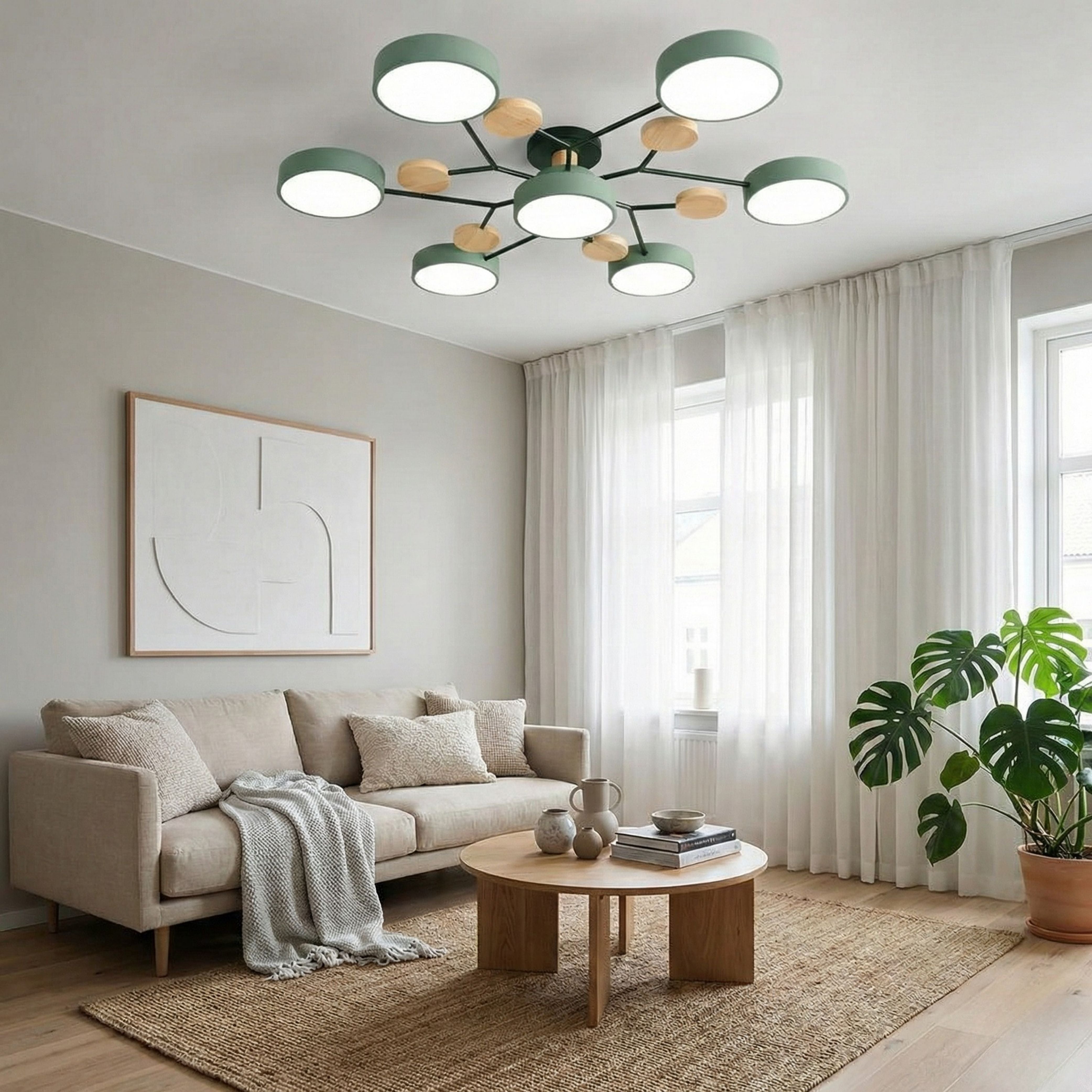 Luminara | Modern Elegant Black Iron LED Dining Room Chandelier