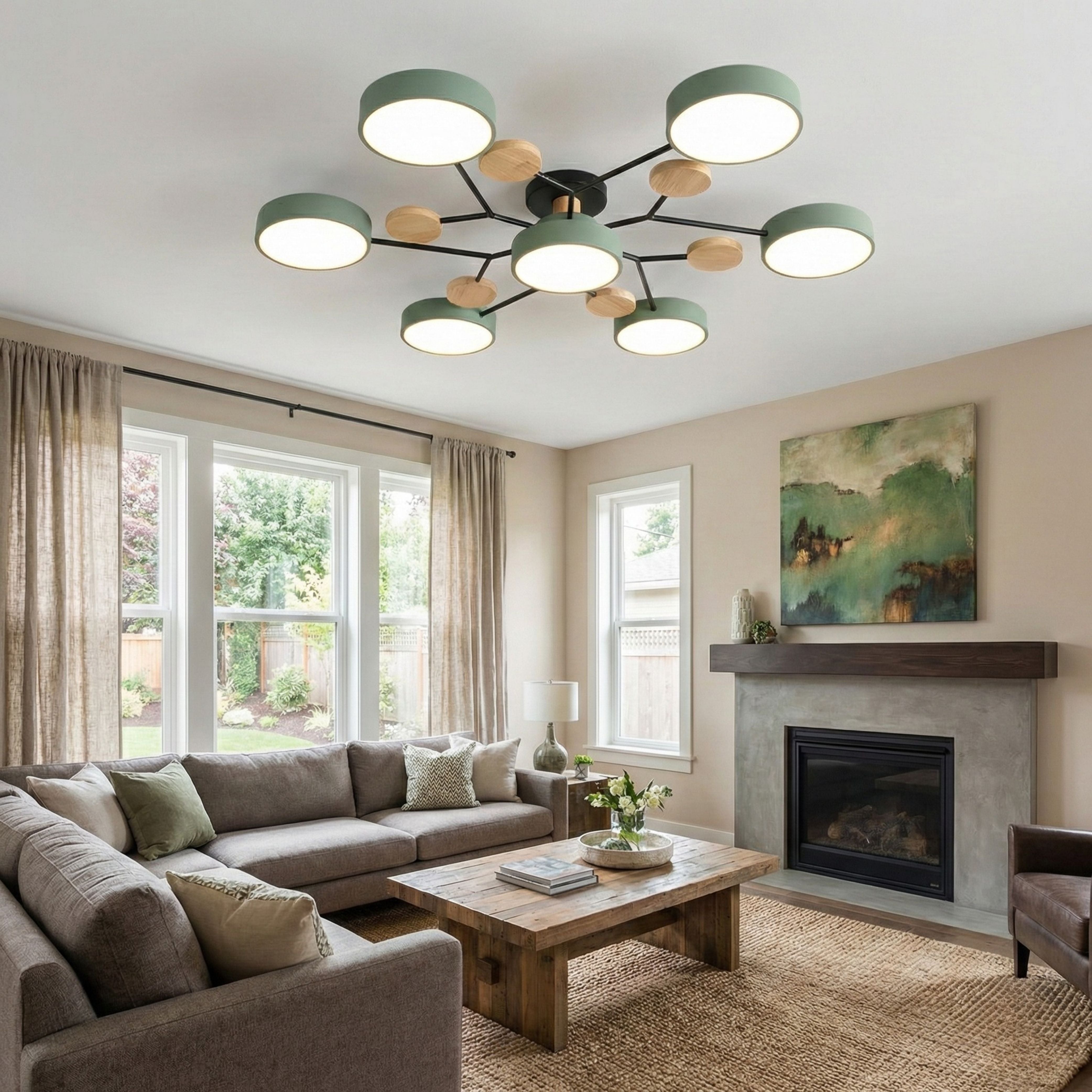 Luminara | Modern Elegant Black Iron LED Dining Room Chandelier