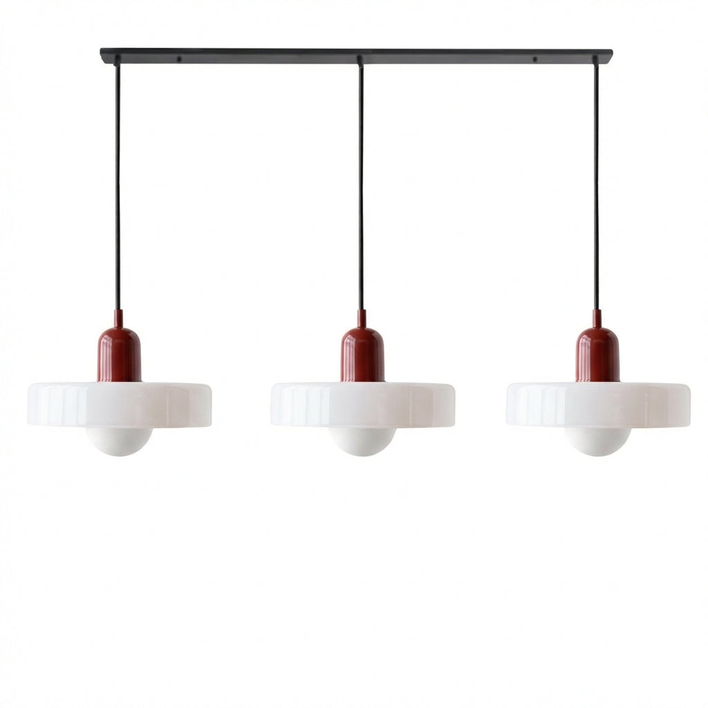 Lumosphere | Stylish Modern 3-Head Colored Glass Pendant Light