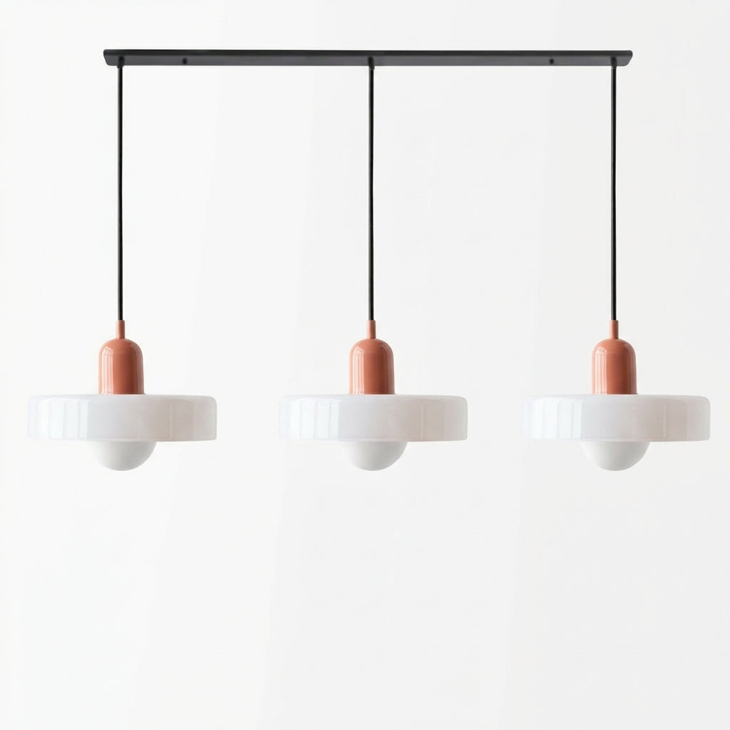 Lumosphere | Stylish Modern 3-Head Colored Glass Pendant Light