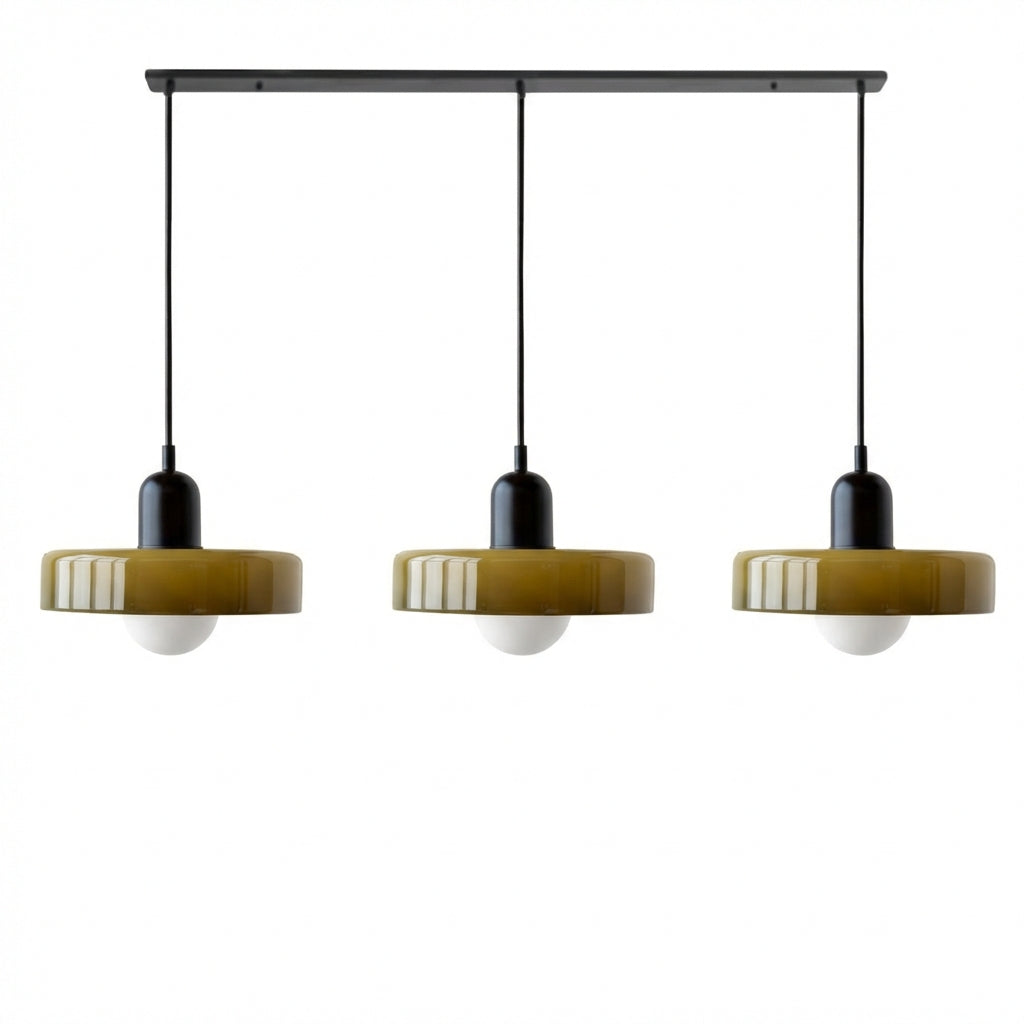 Lumosphere | Stylish Modern 3-Head Colored Glass Pendant Light
