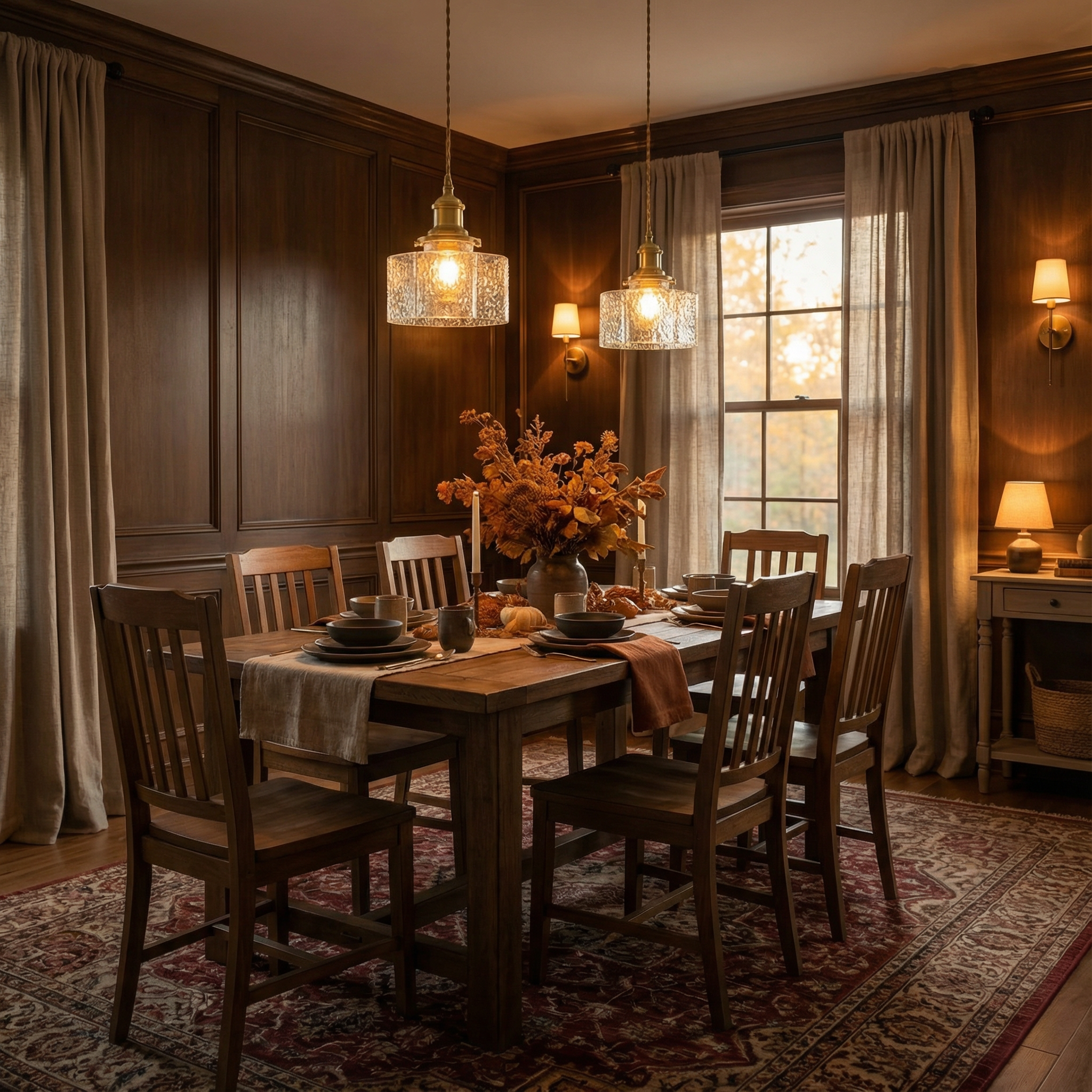 SavoyGlass | Elegant Retro Textured Glass Pendant Light Fixture