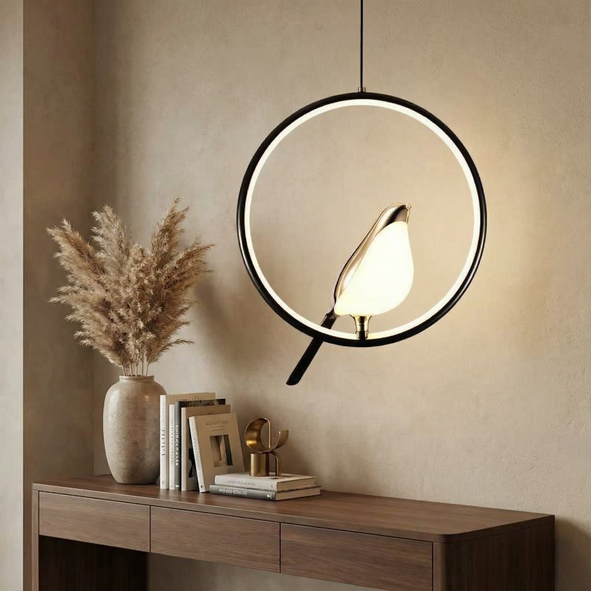 Aviara | Elegant Minimalist Bird-Inspired Pendant Light Fixture