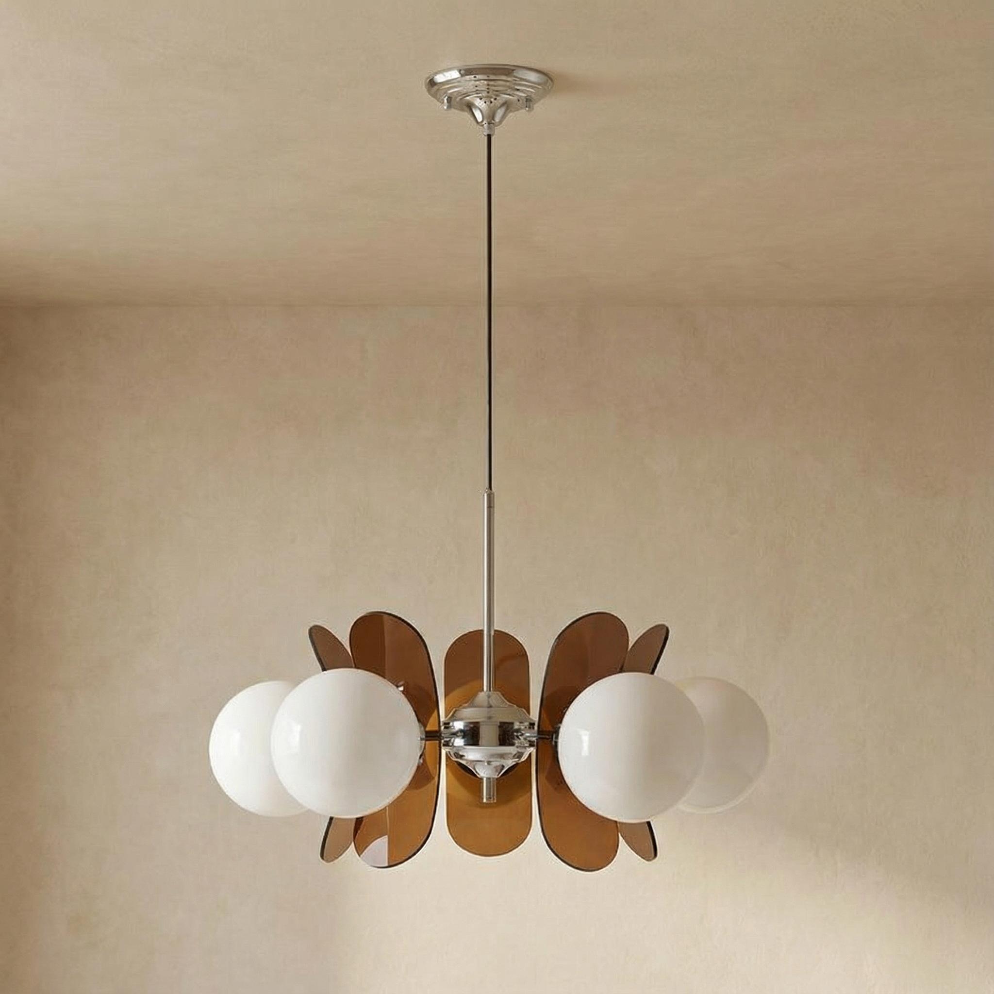 Geometric Aura | Modern Elegant 5-Head Chandelier Light