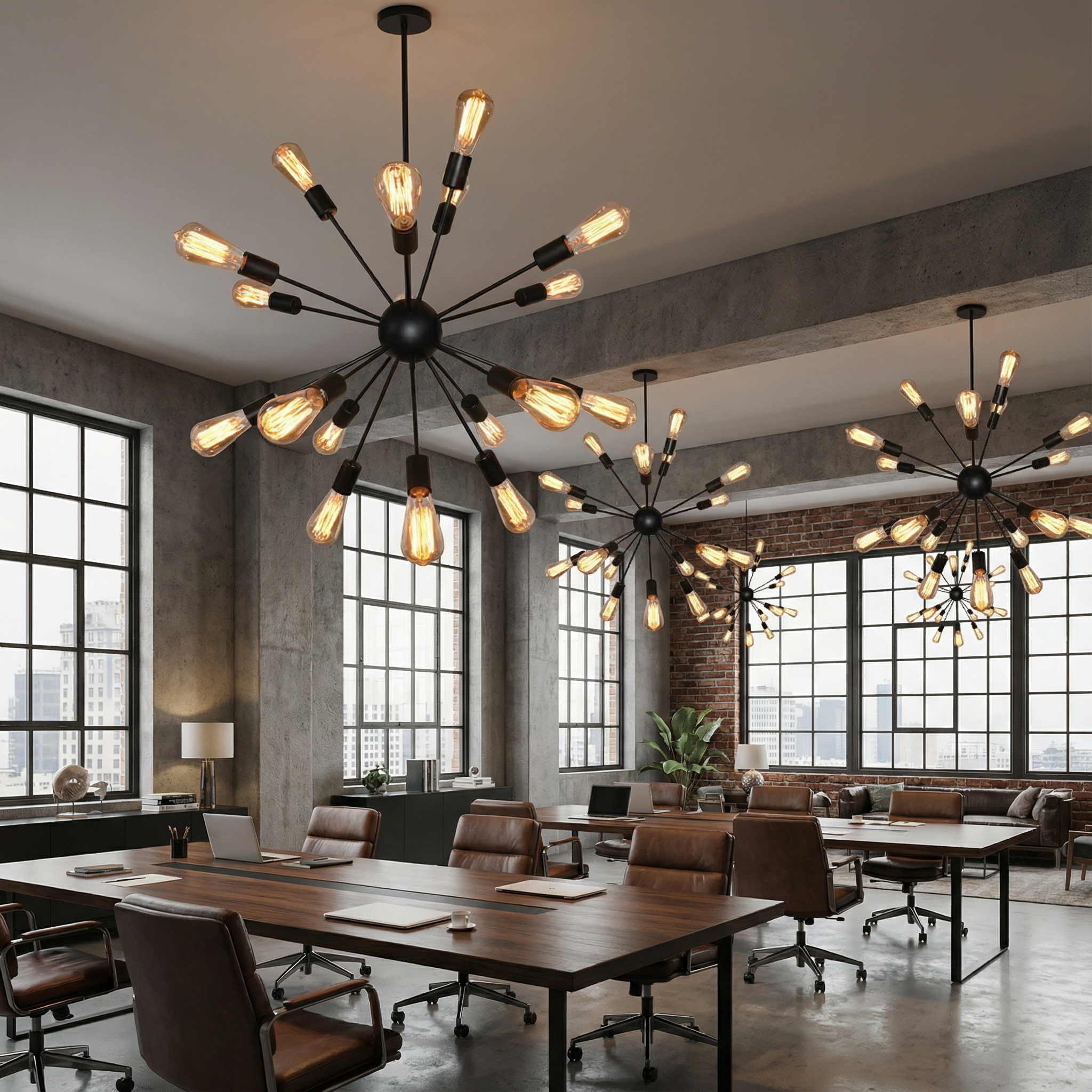 Nocturne | Elegant Black Metal Modern Dining Room Chandelier