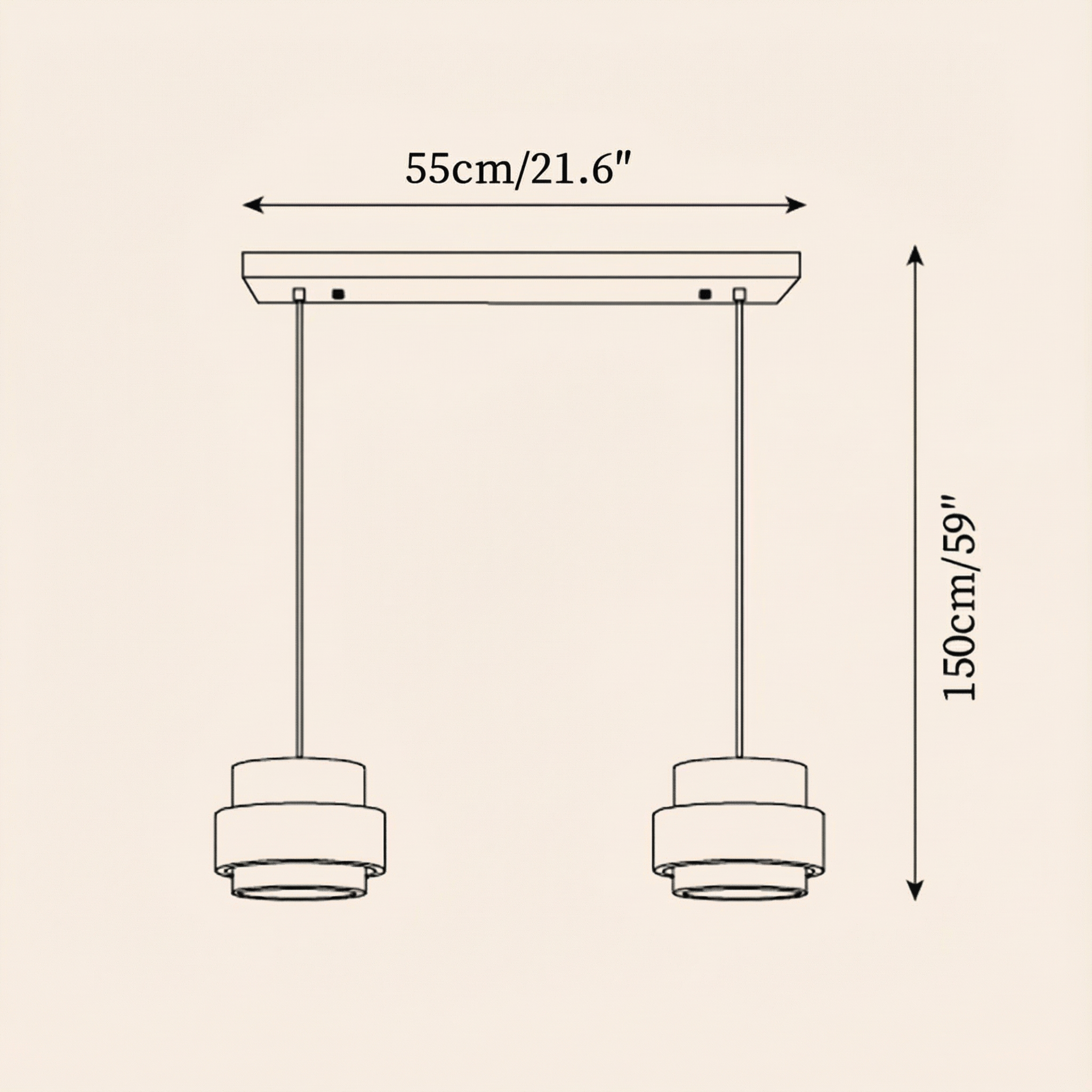 Travertine Elegance | Stylish Natural Stone Kitchen Pendant Light