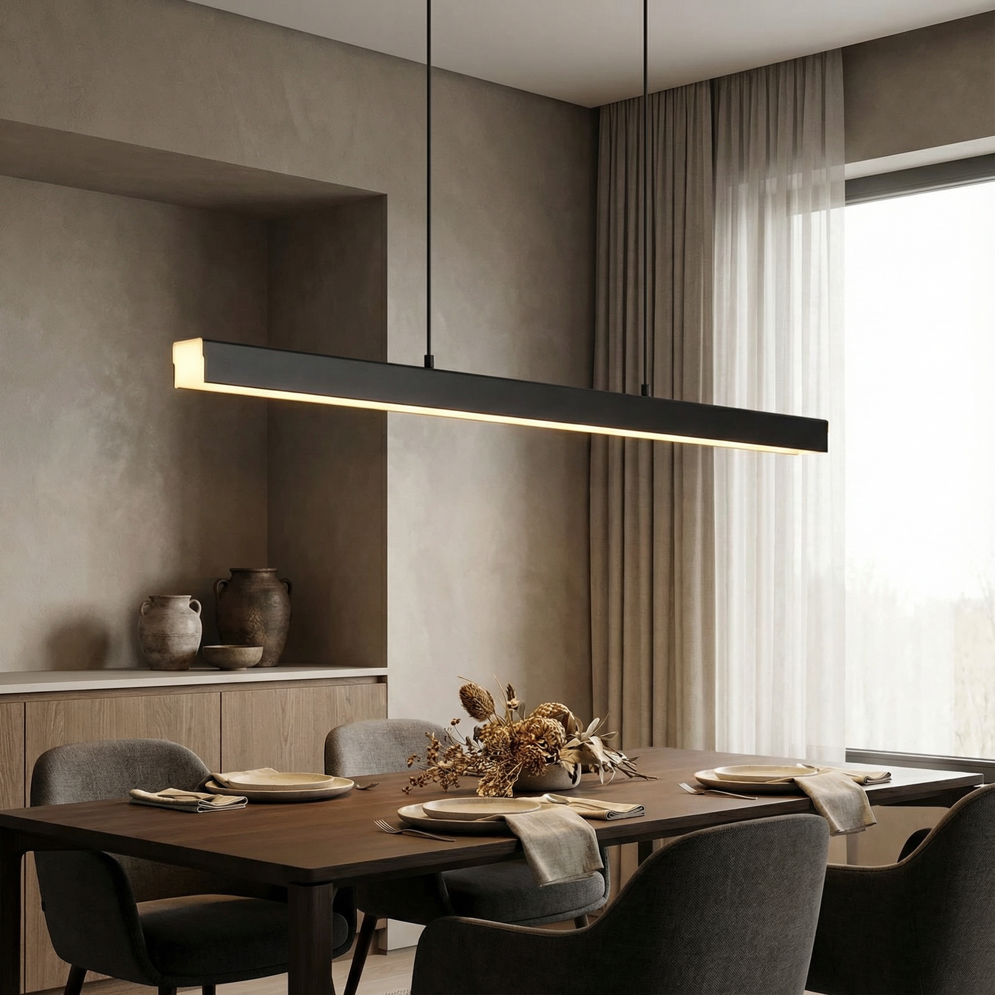Luminara | Modern Sleek Dimmable Kitchen Pendant Lighting Fixture