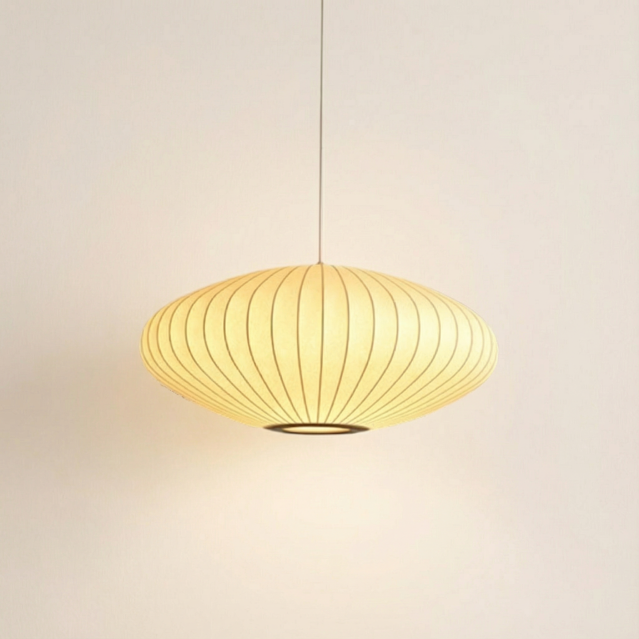 SilkAura | Elegant Contemporary Silk Shade Pendant Light Fixture