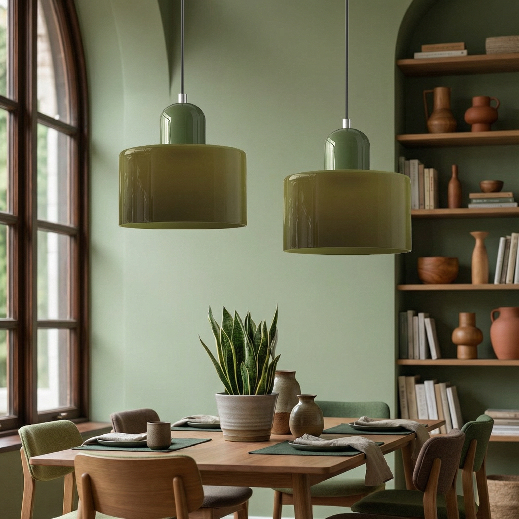 BauhausGlow | Modern Elegant Glass Pendant Lighting for Kitchen Island