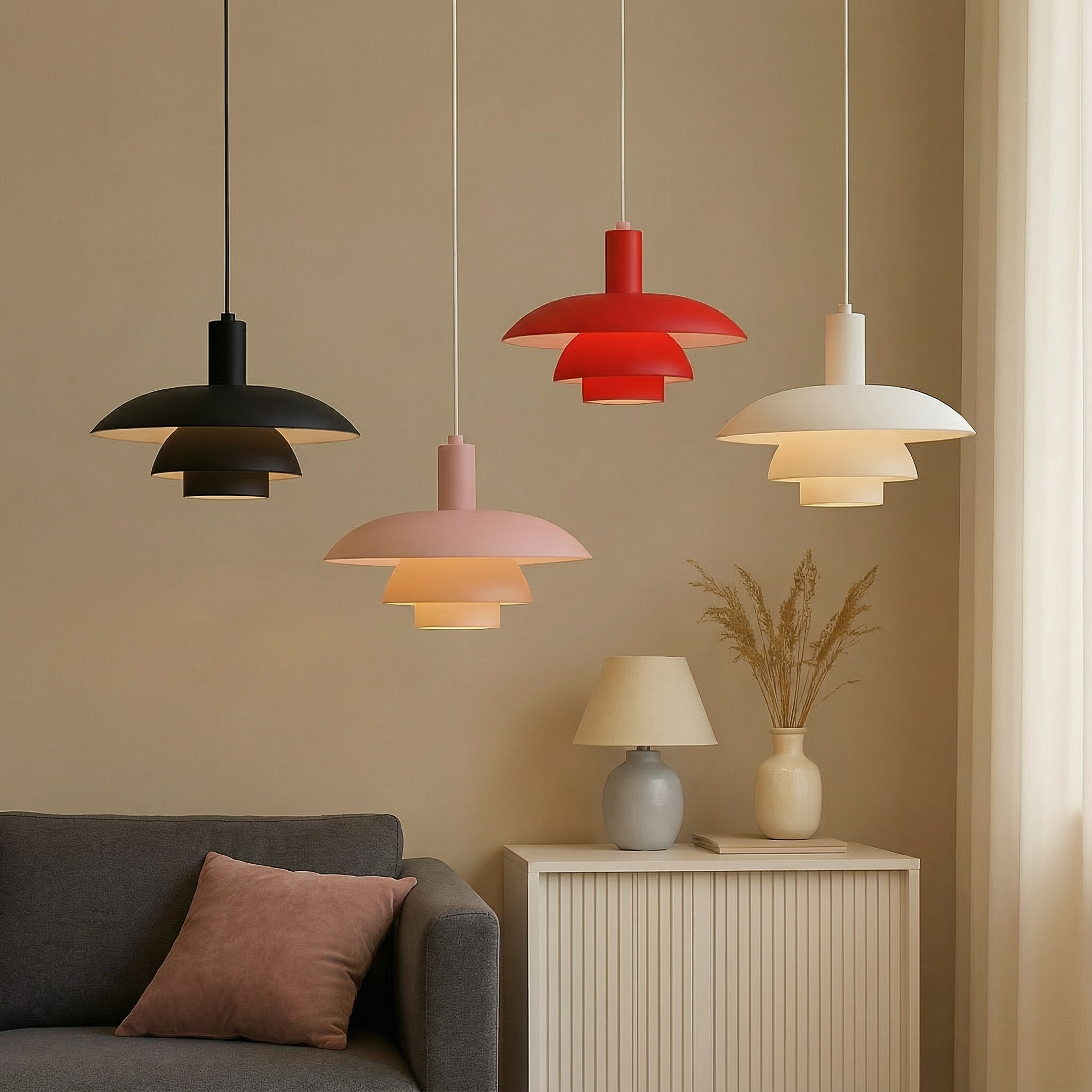 NordicGlow | Elegant Minimalist LED Pendant Light Fixture
