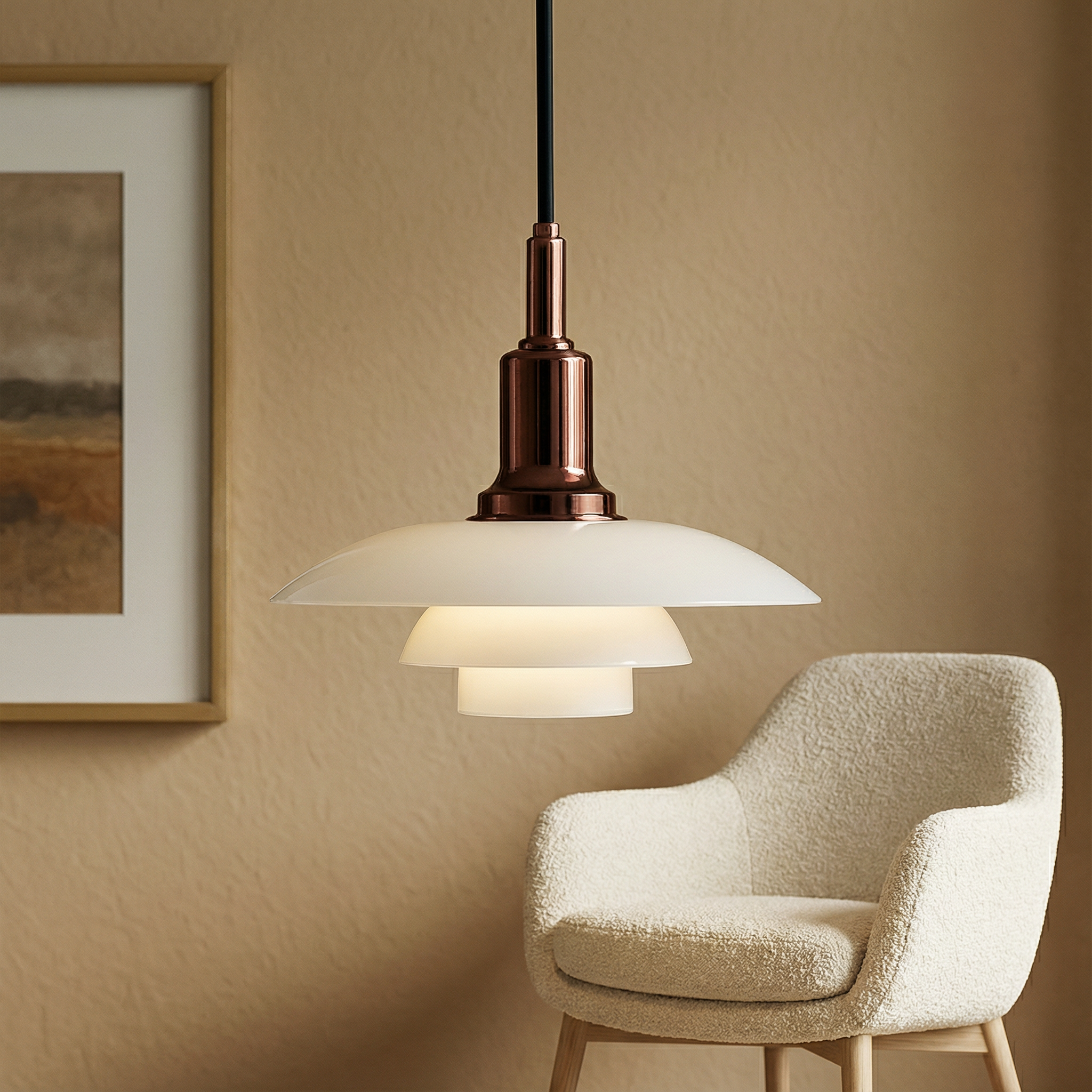 NordicGlow | Stylish Modern Glass Pendant Light for Kitchen Island