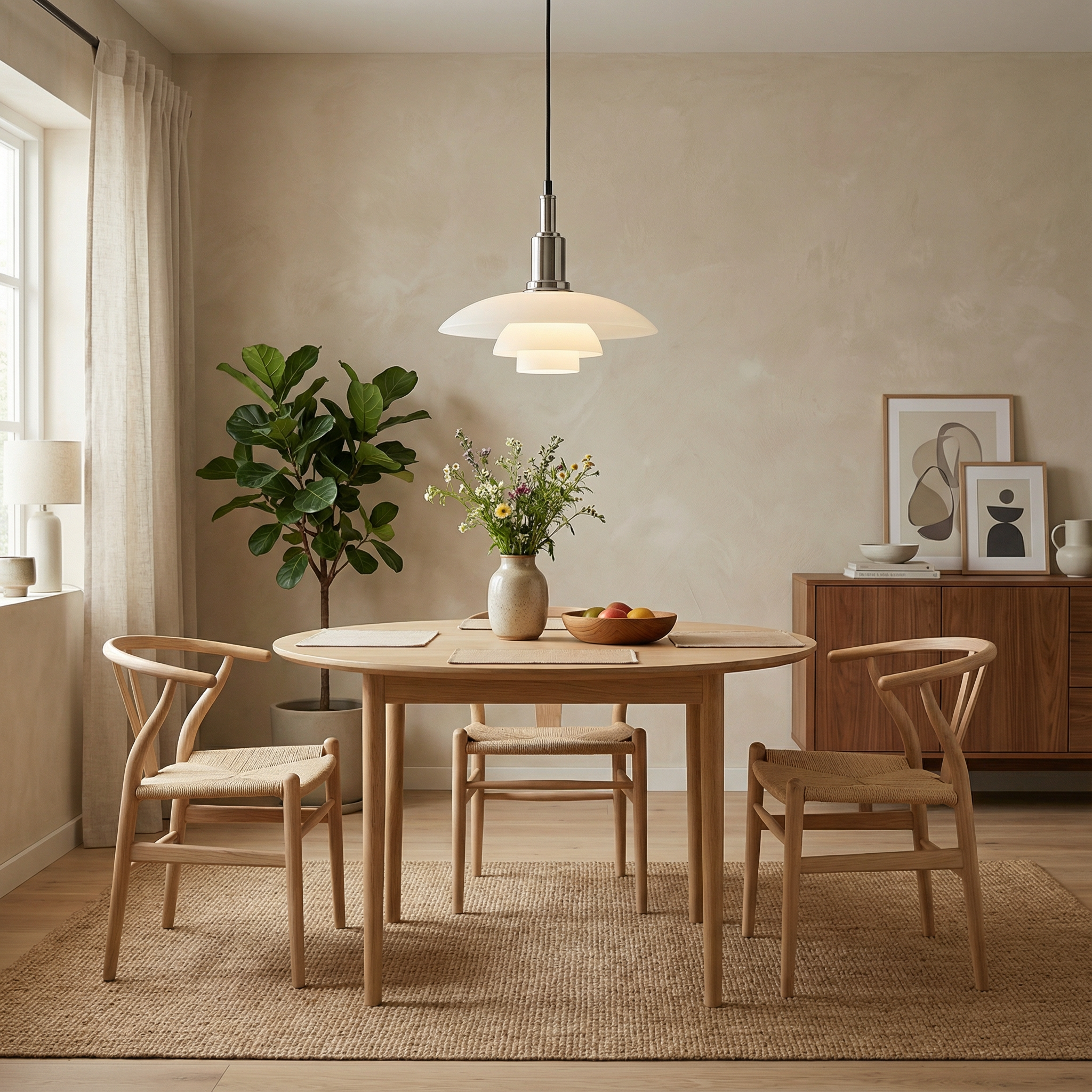 NordicGlow | Stylish Modern Glass Pendant Light for Kitchen Island