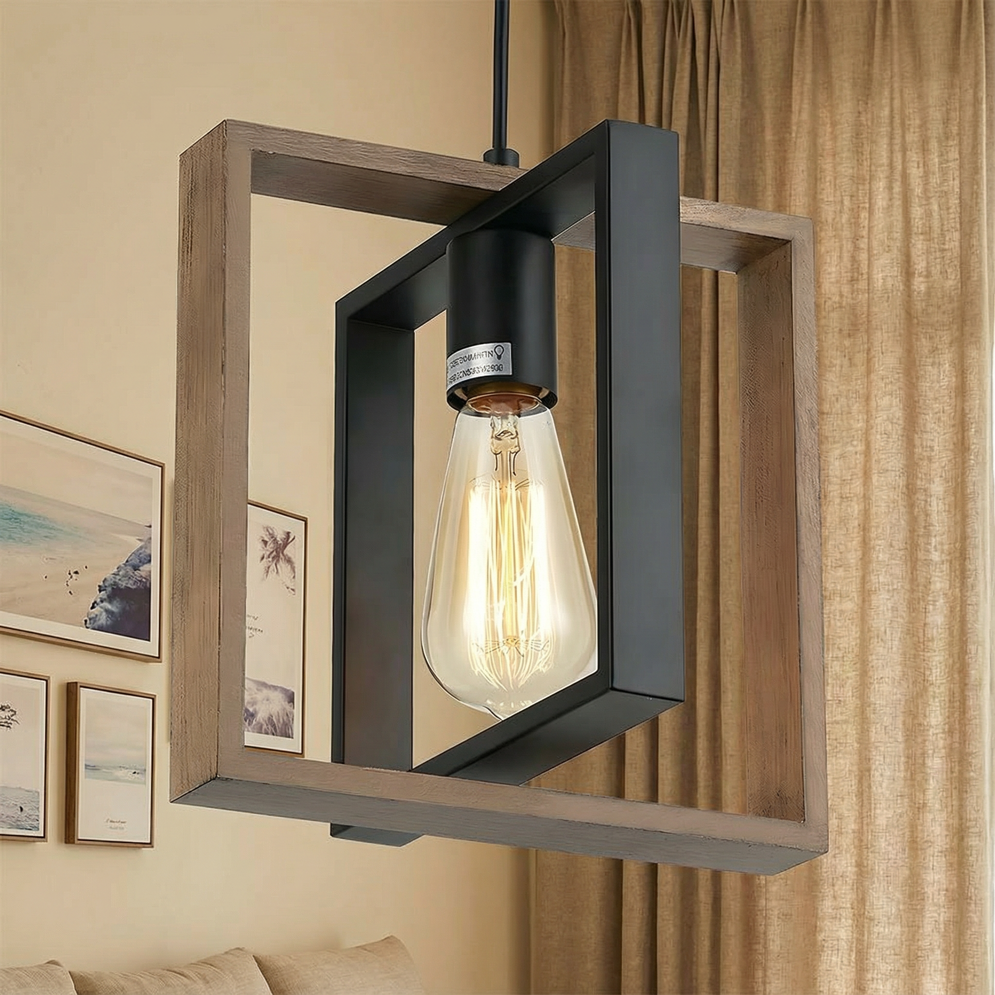 Nocturne | Elegant Black Pendant Light for Kitchen and Dining Spaces