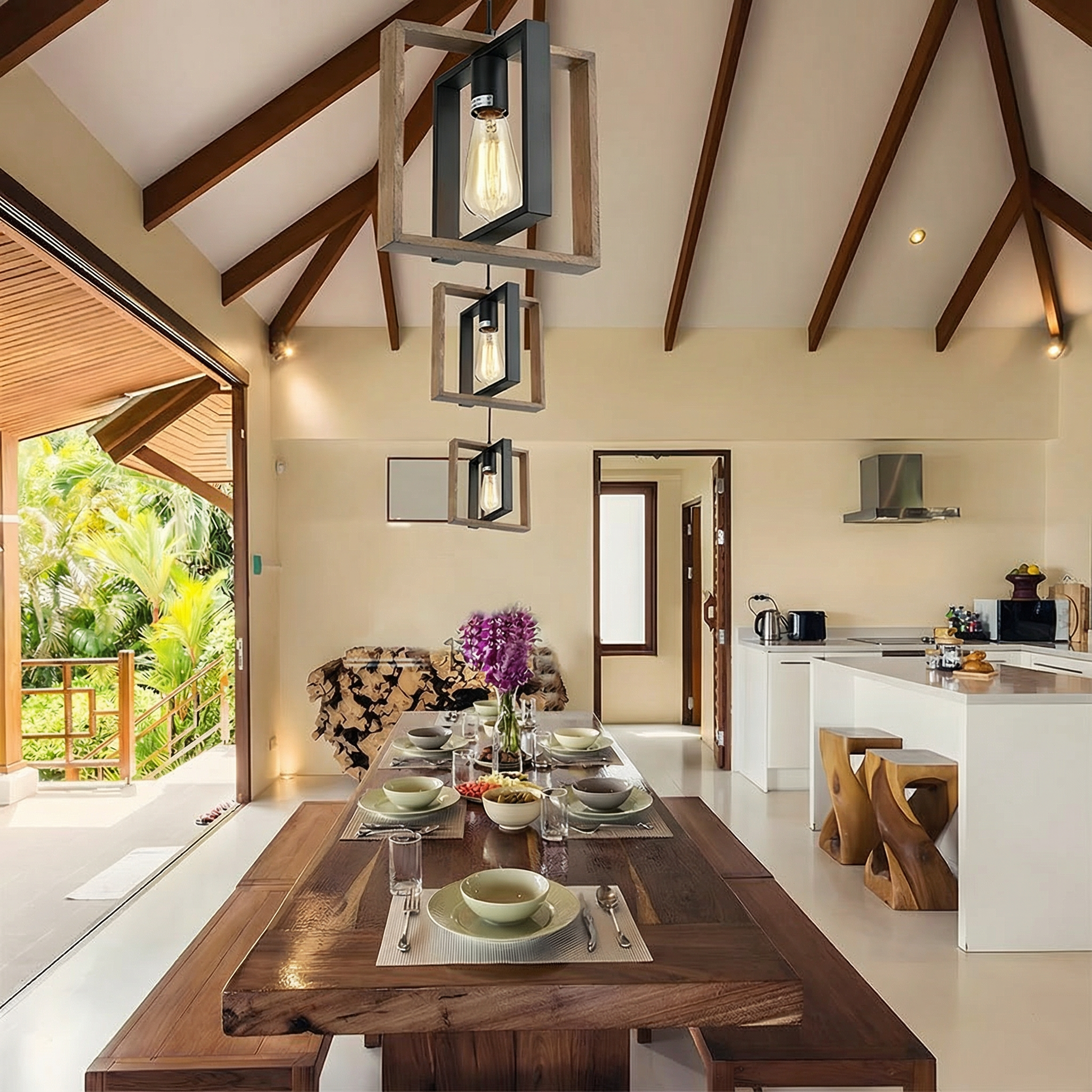 Nocturne | Elegant Black Pendant Light for Kitchen and Dining Spaces