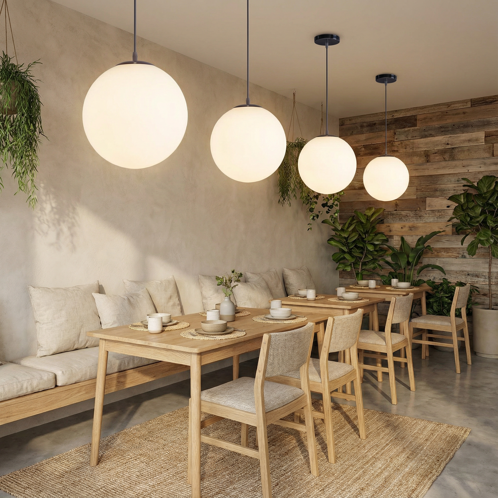 Luminara | Elegant Minimalist Glass Kitchen Pendant Lighting Fixture