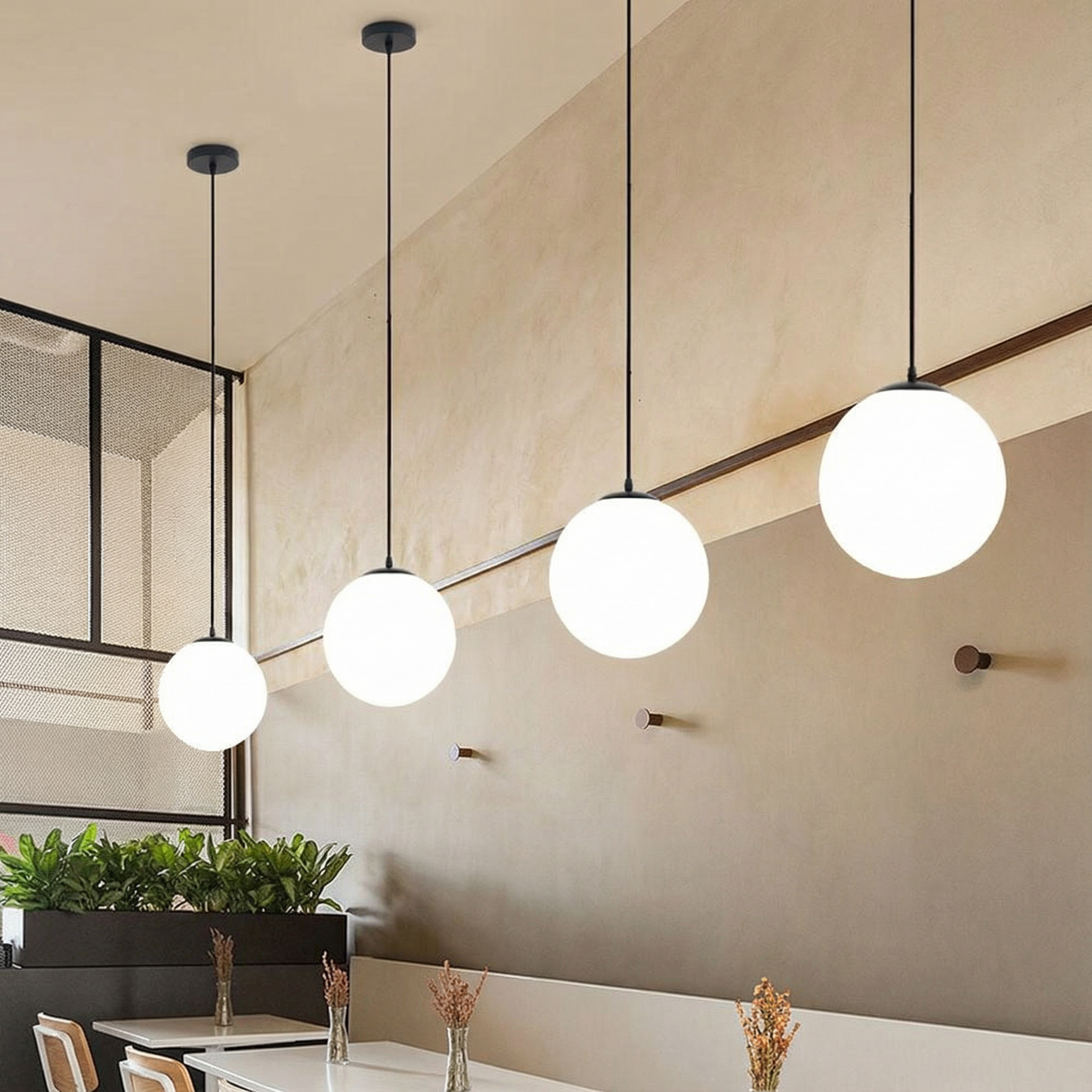 Luminara | Elegant Minimalist Glass Kitchen Pendant Lighting Fixture